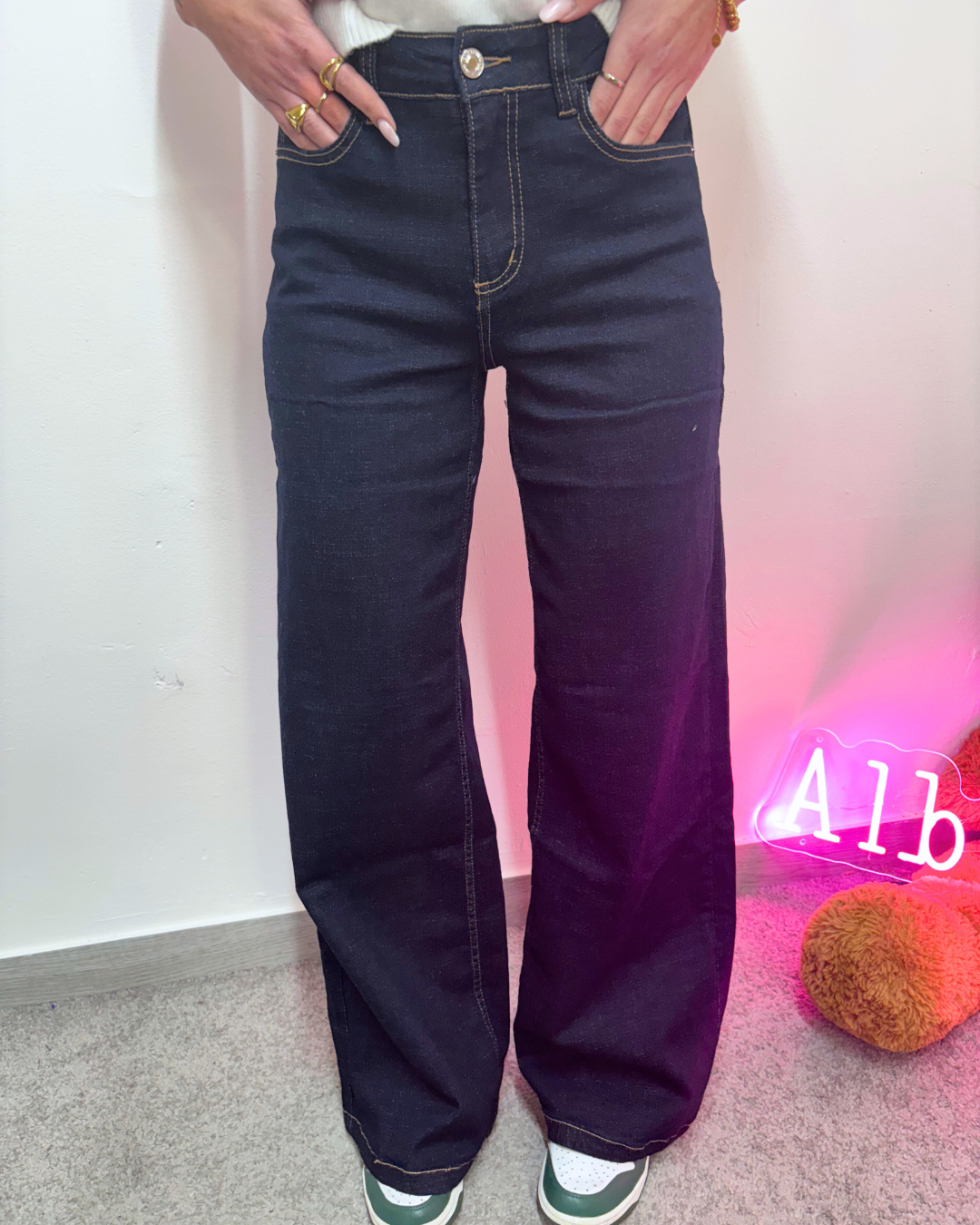 DENIM BLU DARK PALAZZO