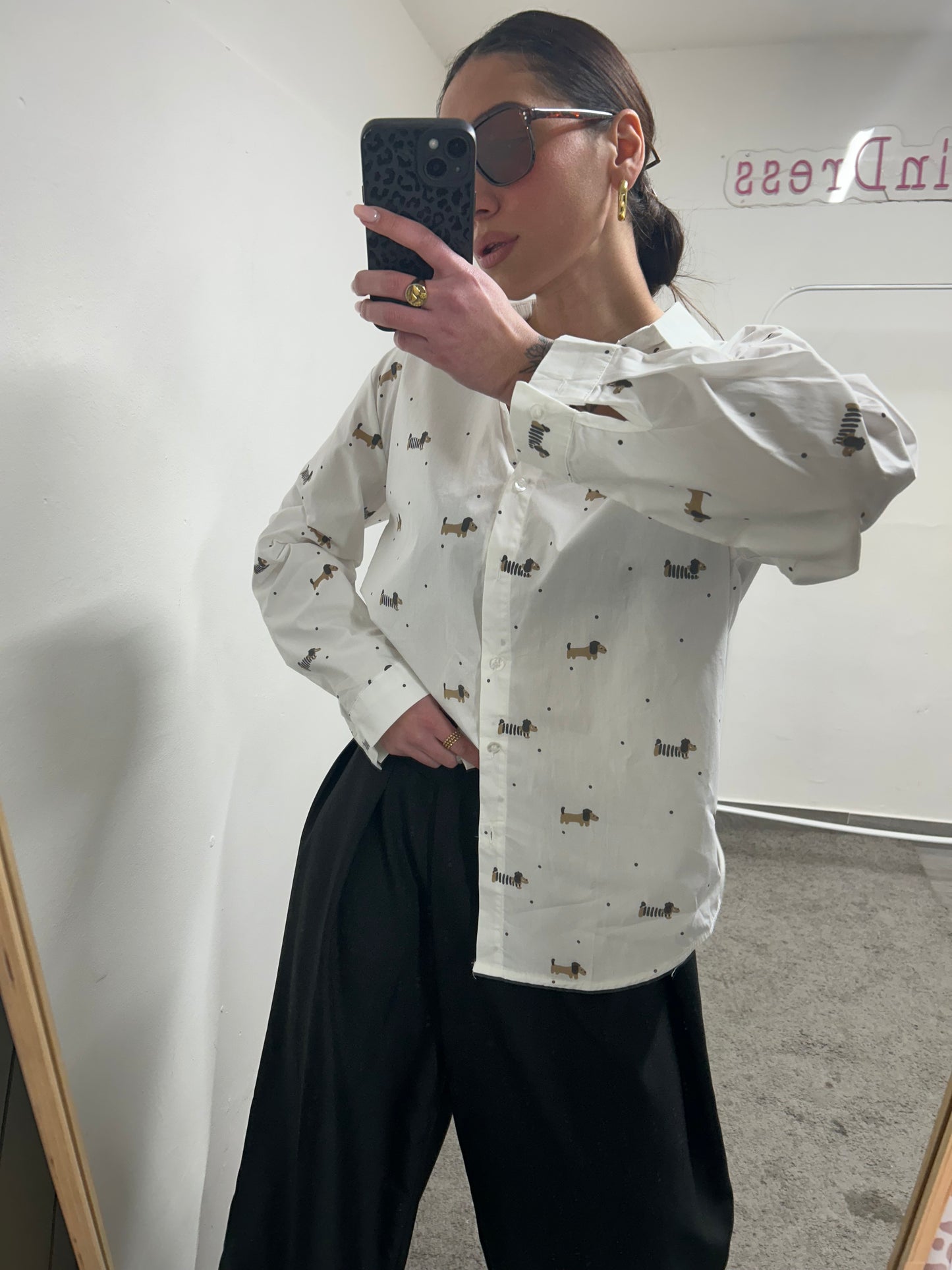 CAMICIA COTONE BASSOTTO
