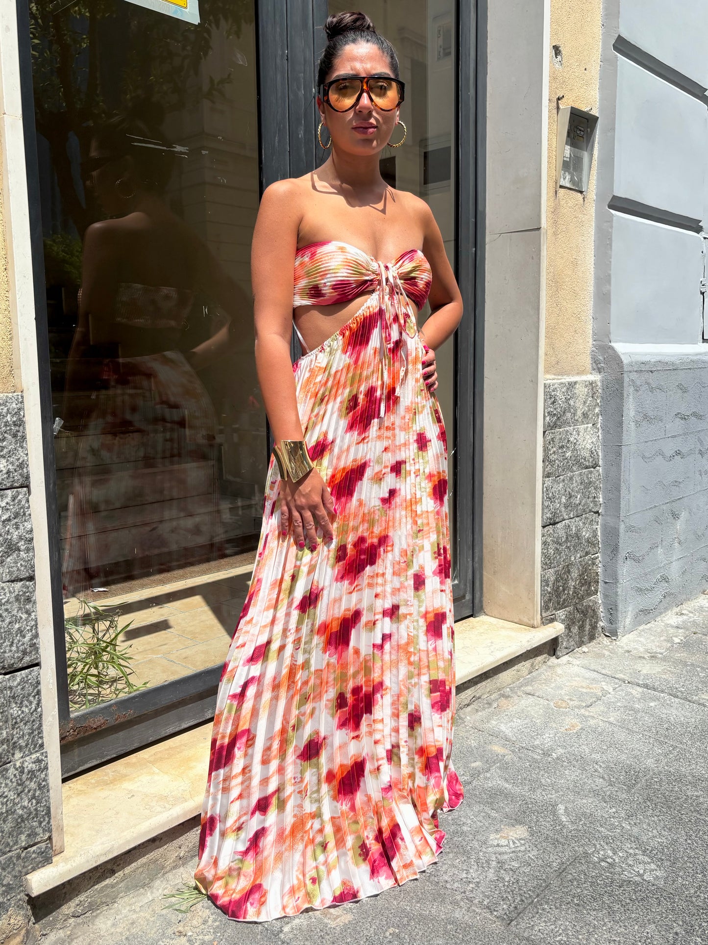 DRESS WEDDING PLISSE