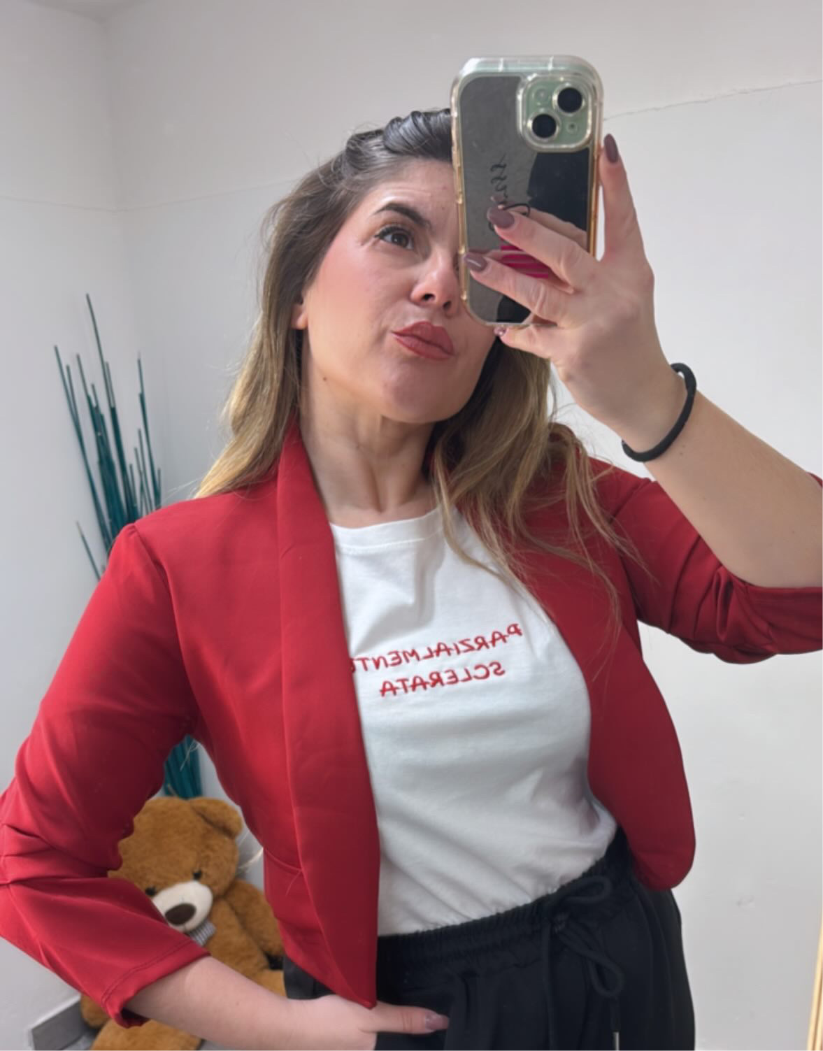 BLAZER CROP SFODERATA