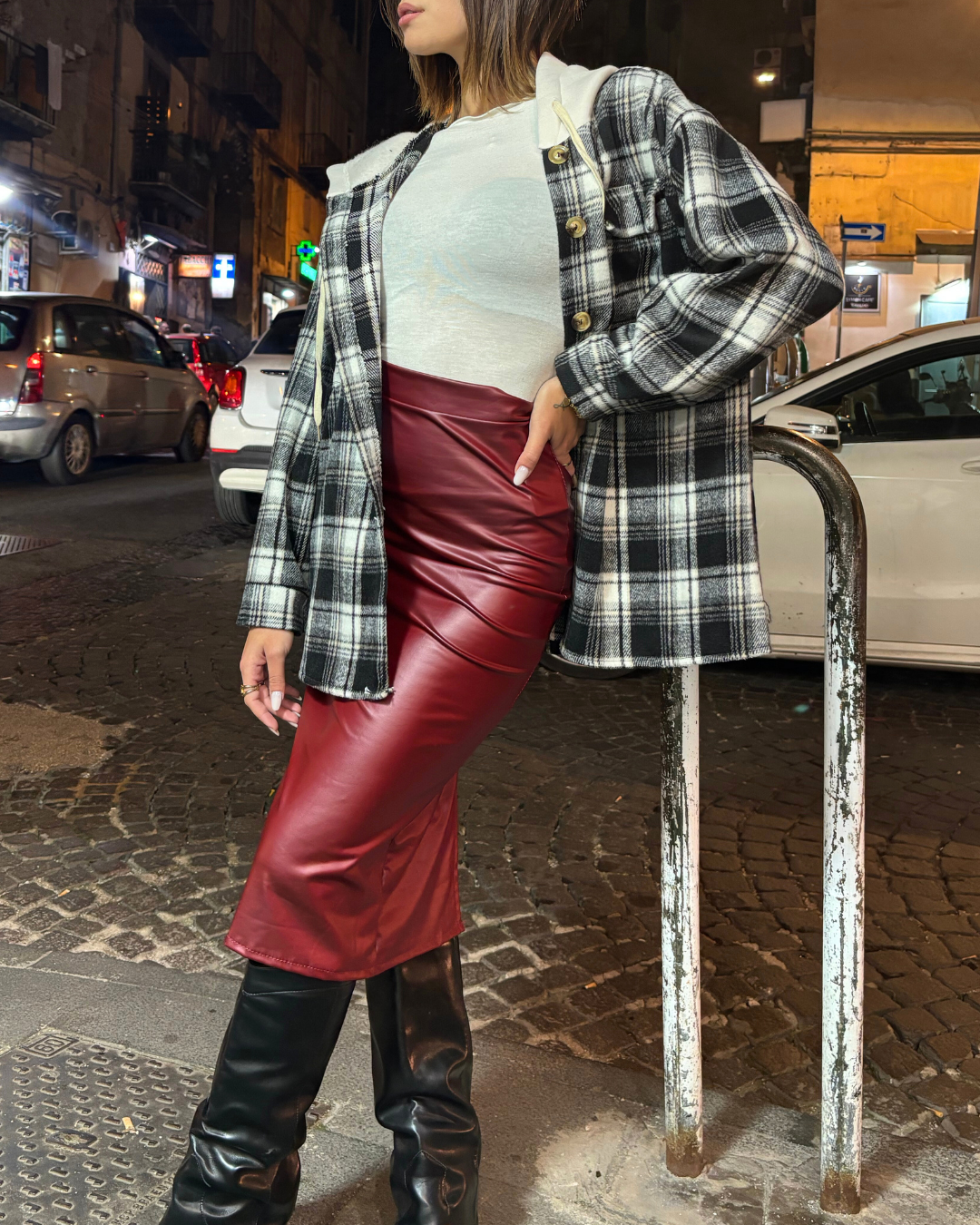 CAMICIA FLANELLA CON CAPPUCCIO