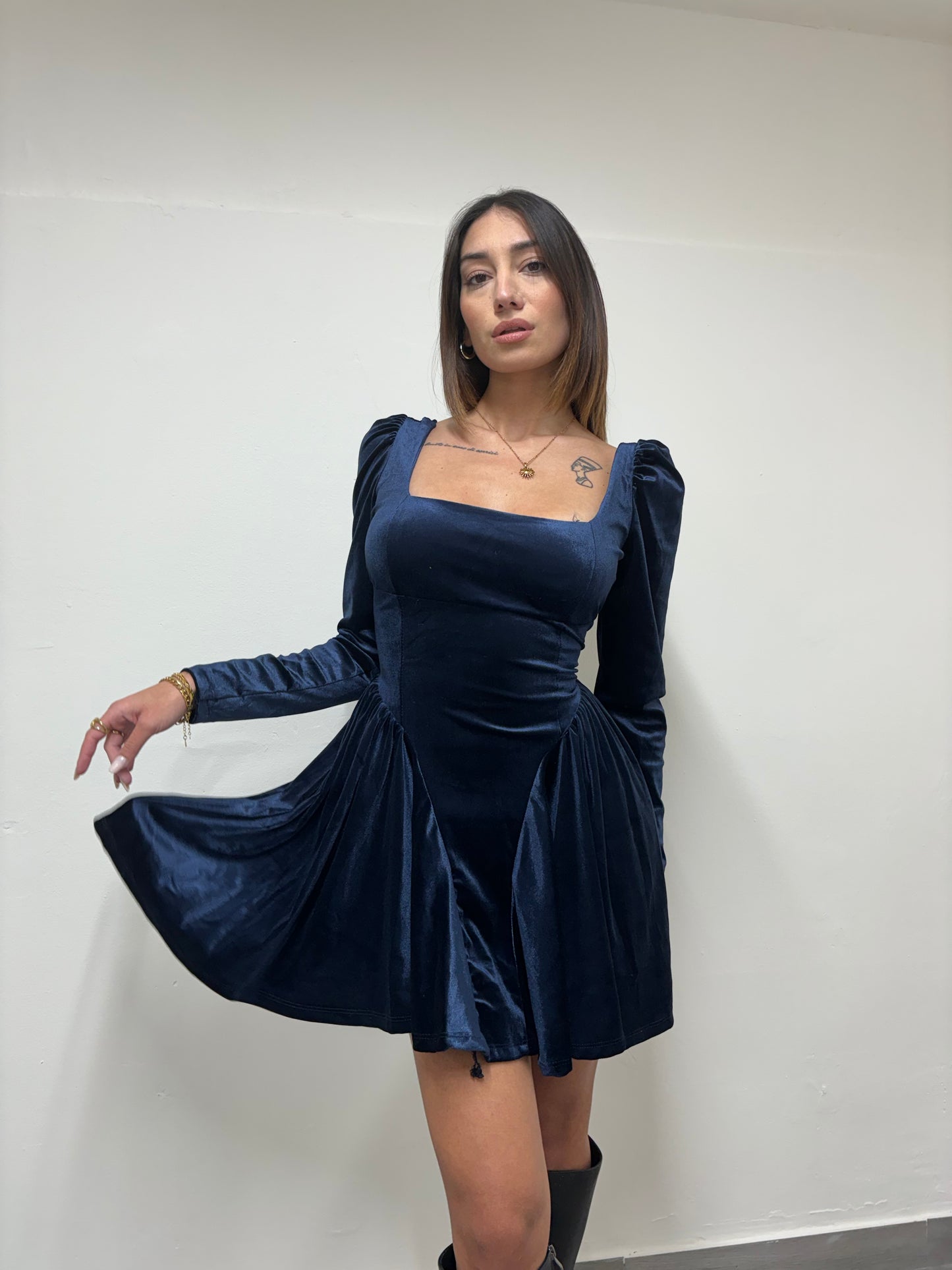 DRESS DOLLY VELLUTO
