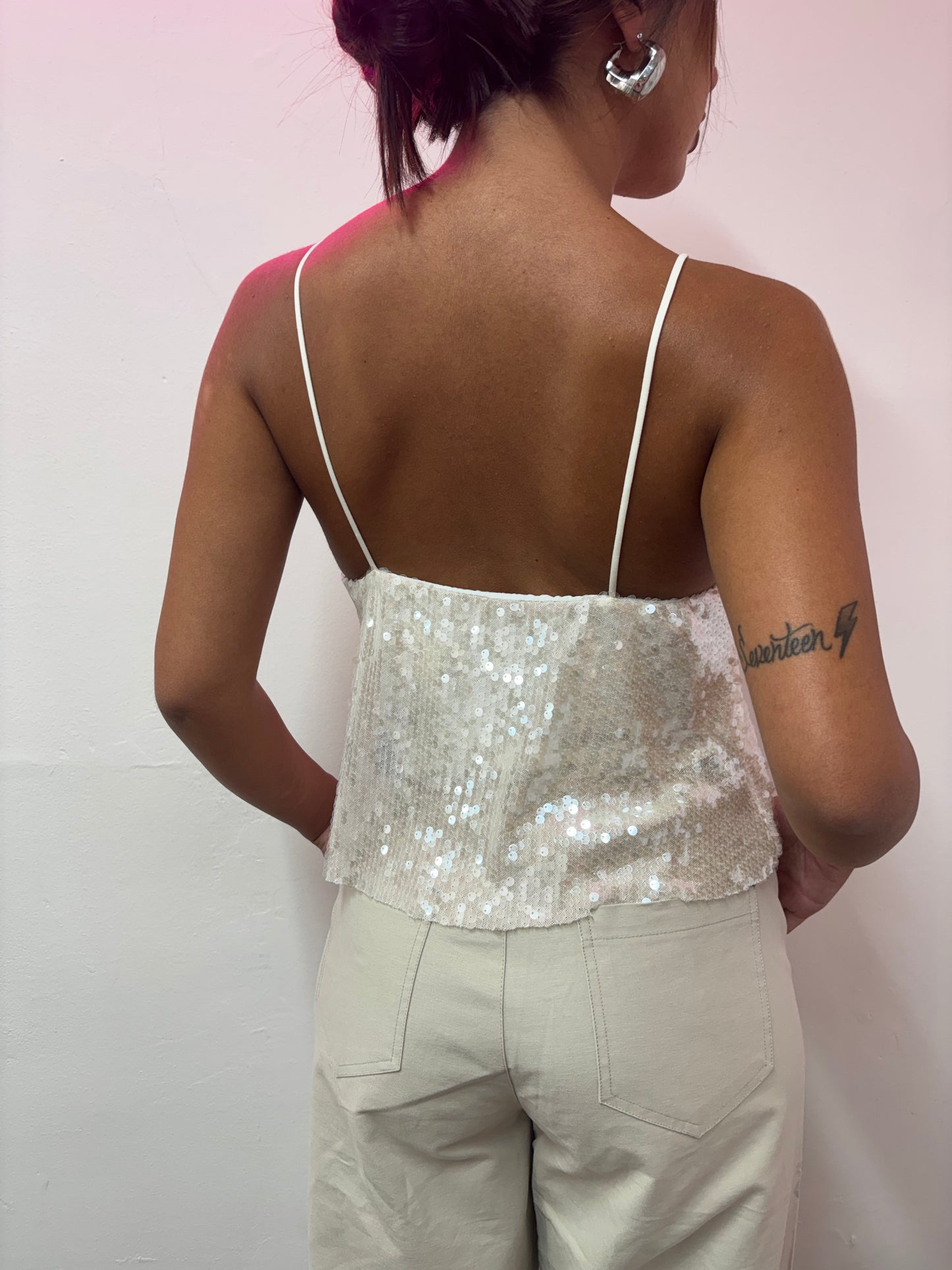 TOP TRIANGLE PAILLETTES