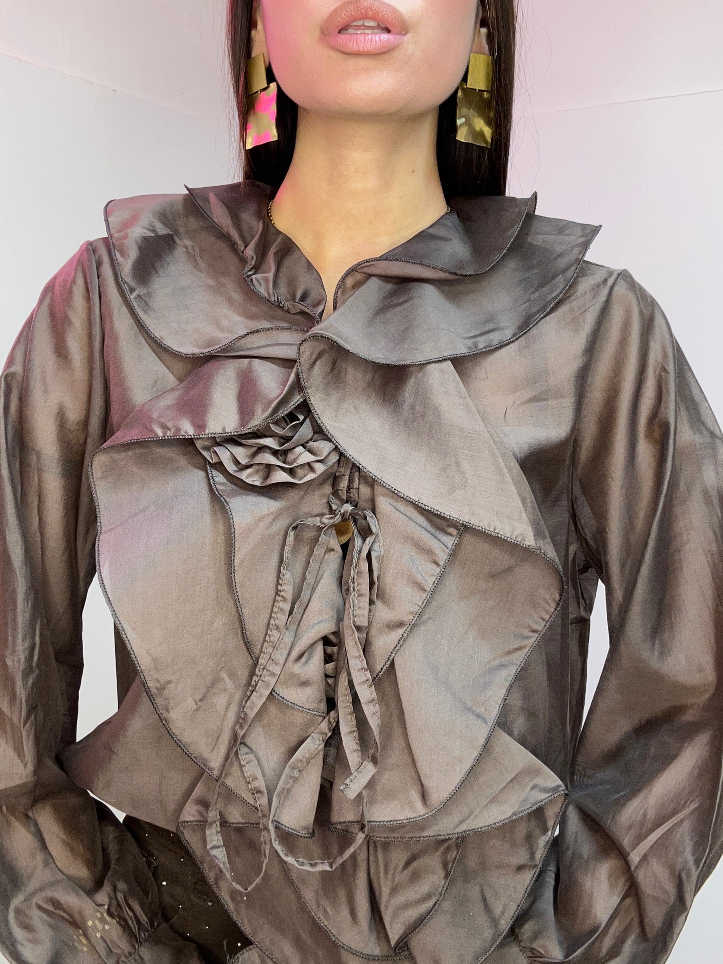 CAMICIA ORGANZA FLORA