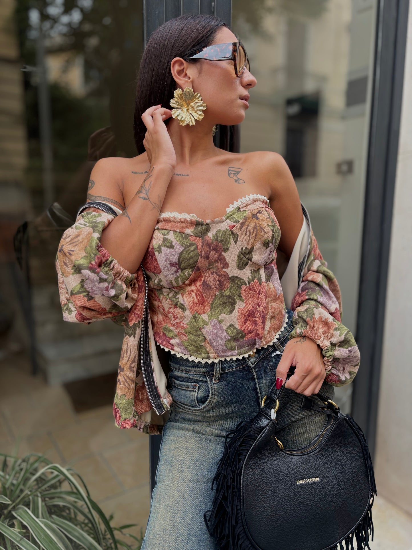 CORPETTO SCAMOSCIATO FLOWER