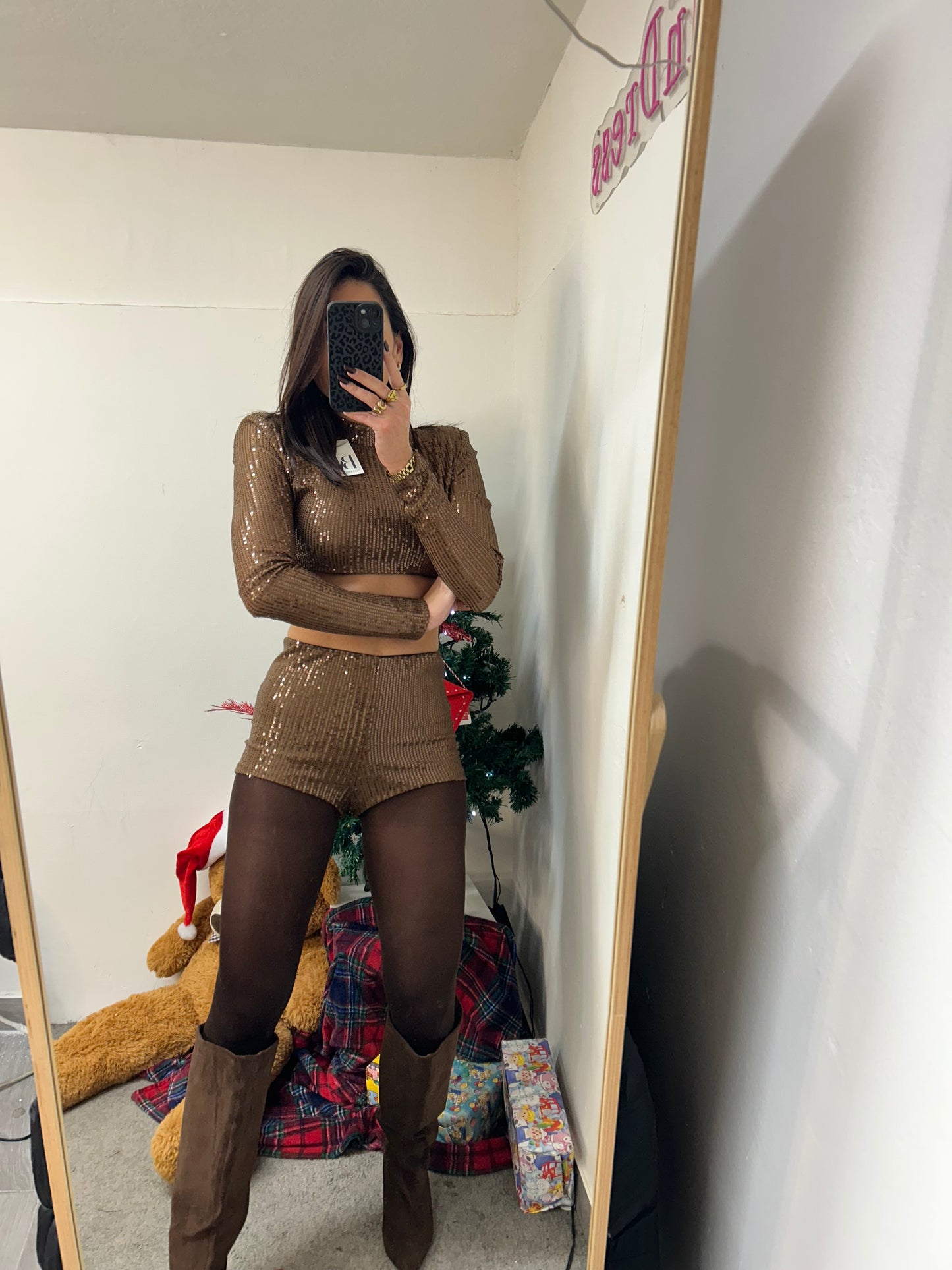 COORD SET MINI PAILLETTES