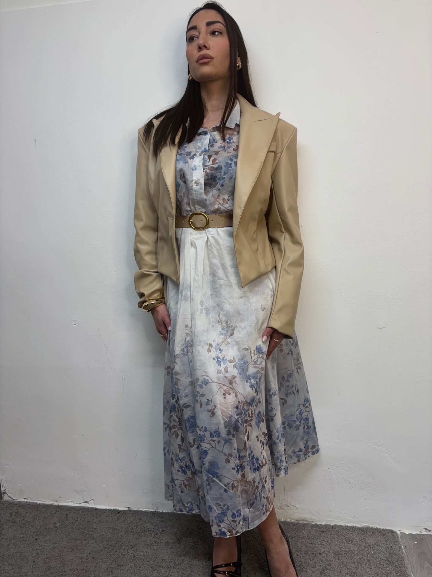 DRESS FLOWER BLUE