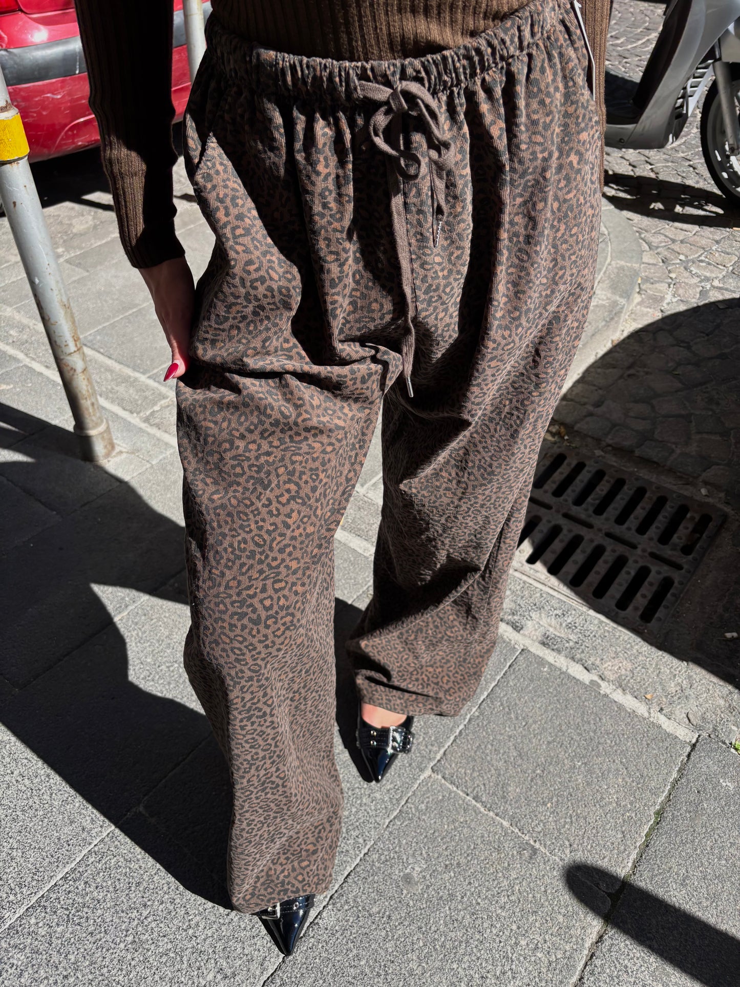 PANTALACCIO ANIMALIER VELLUTO