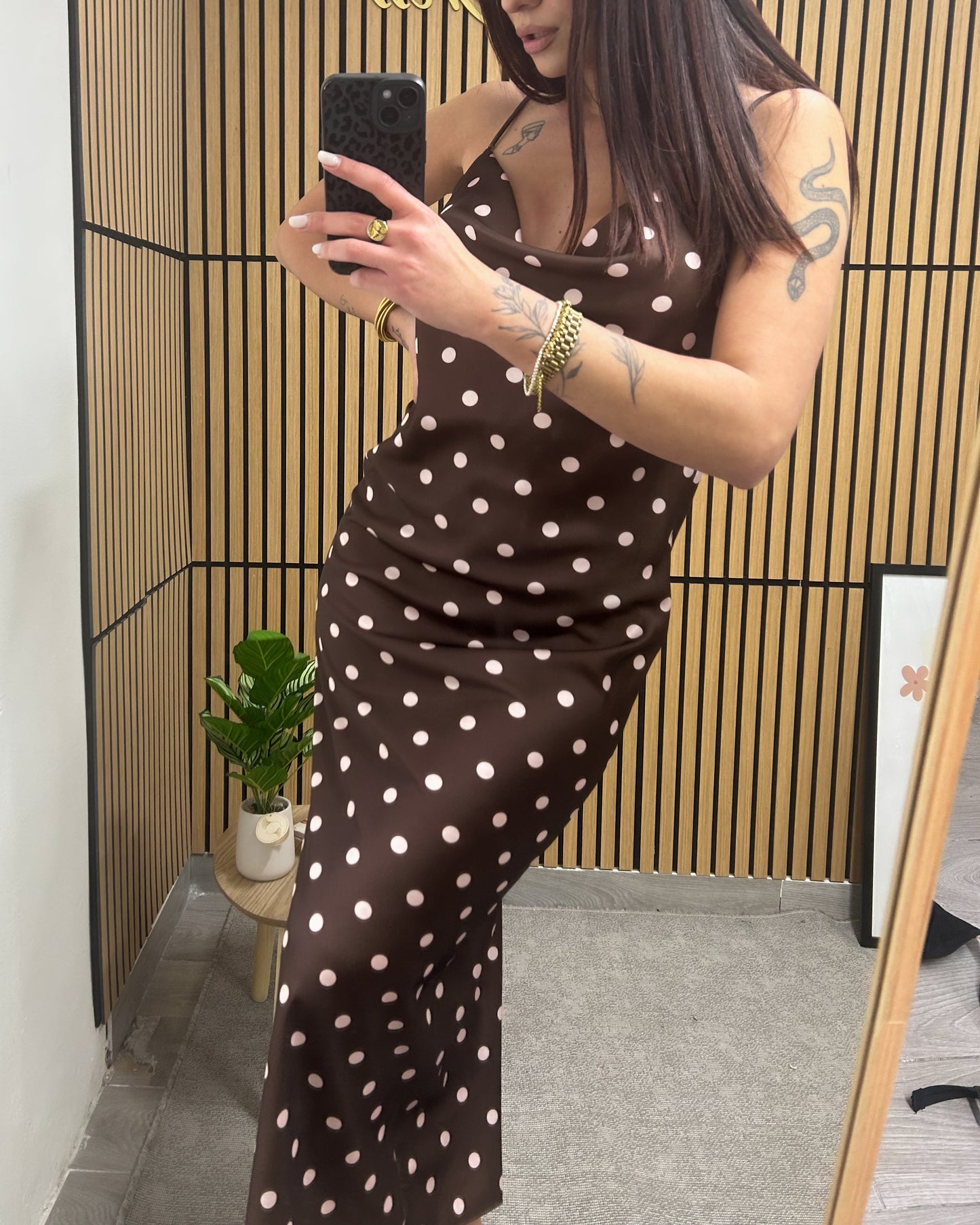 DRESS POIS RASO