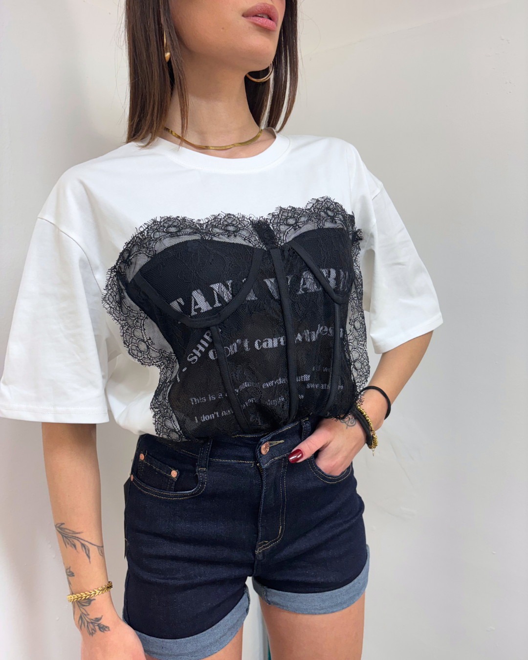 T-SHIRT BUSTIER