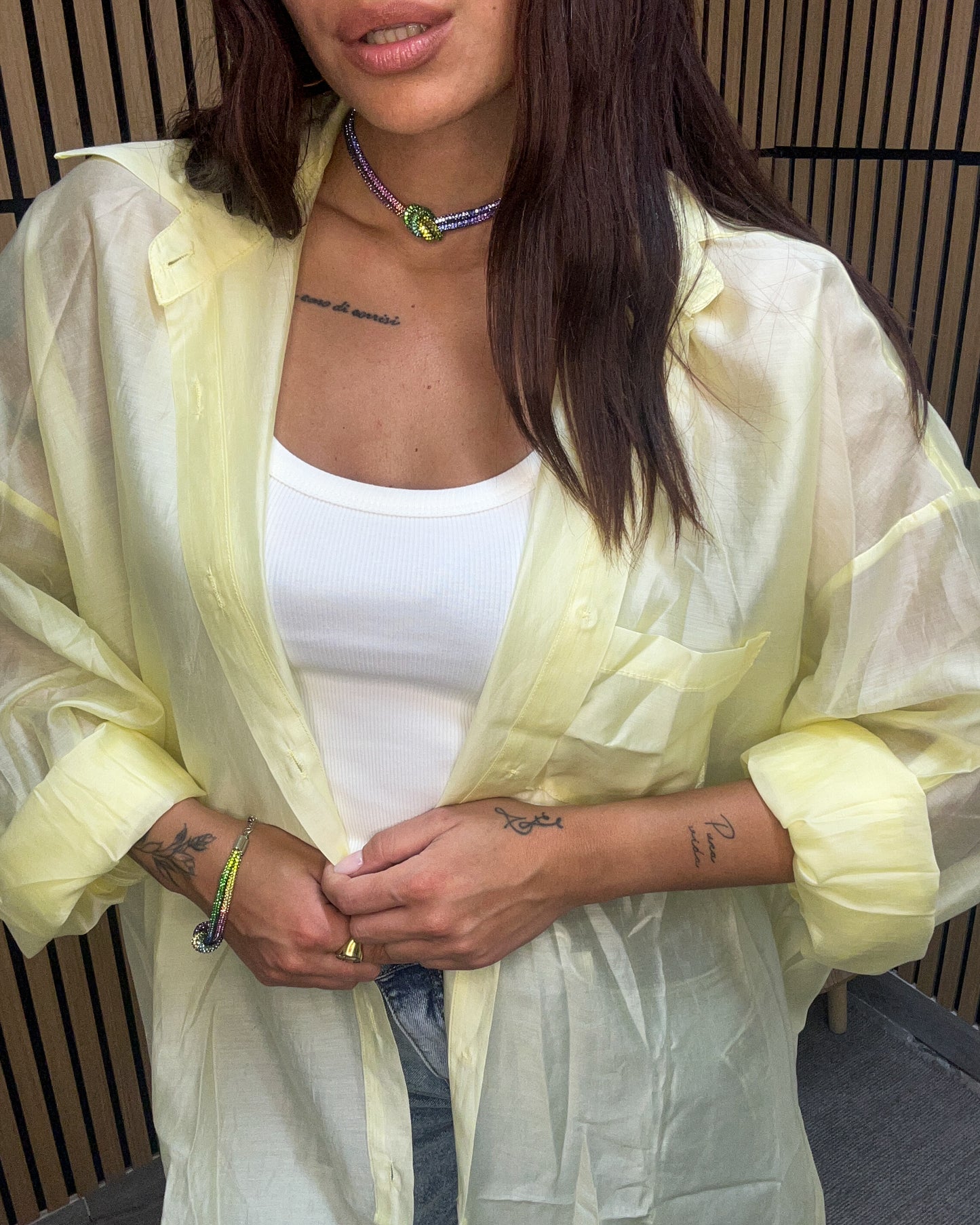CAMICIA OVERSIZE SIML ORGANZA