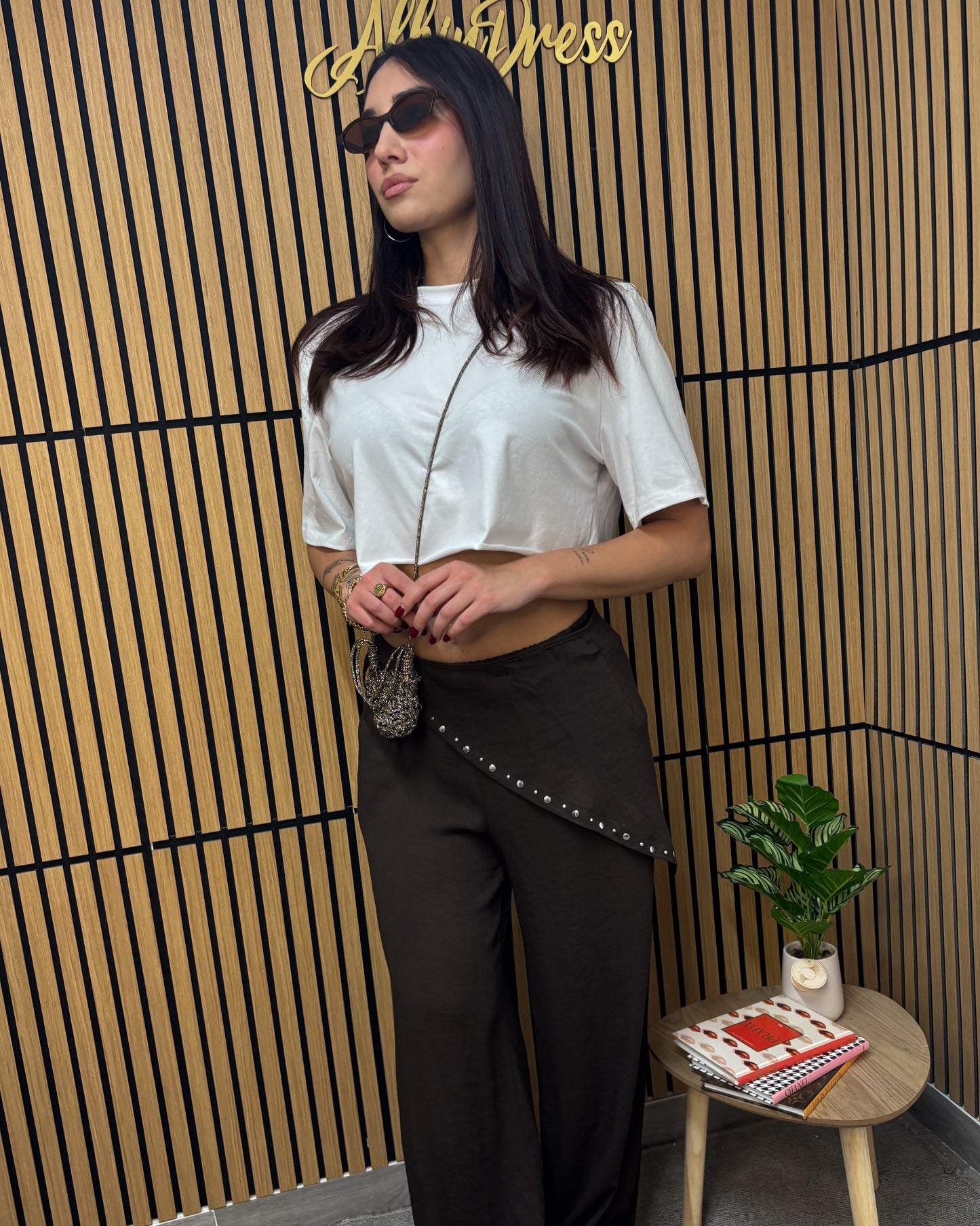 T-SHIRT CROP SPALLINA