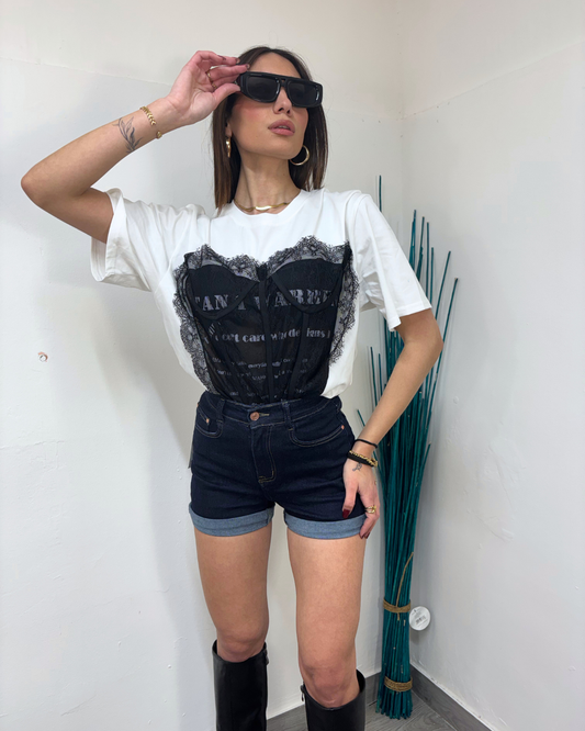 T-SHIRT BUSTIER