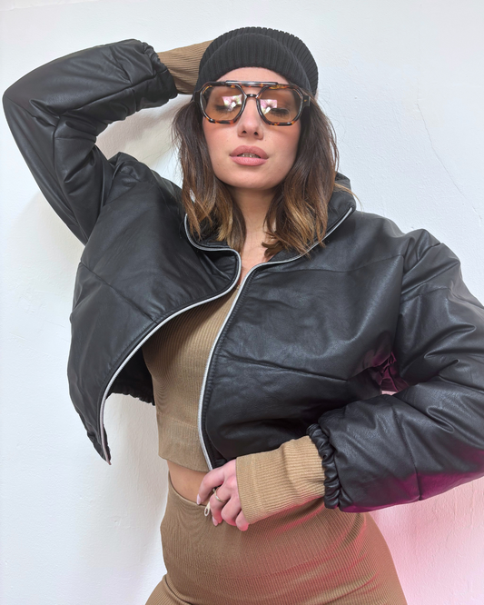 BOMBER CROP ECOPELLE