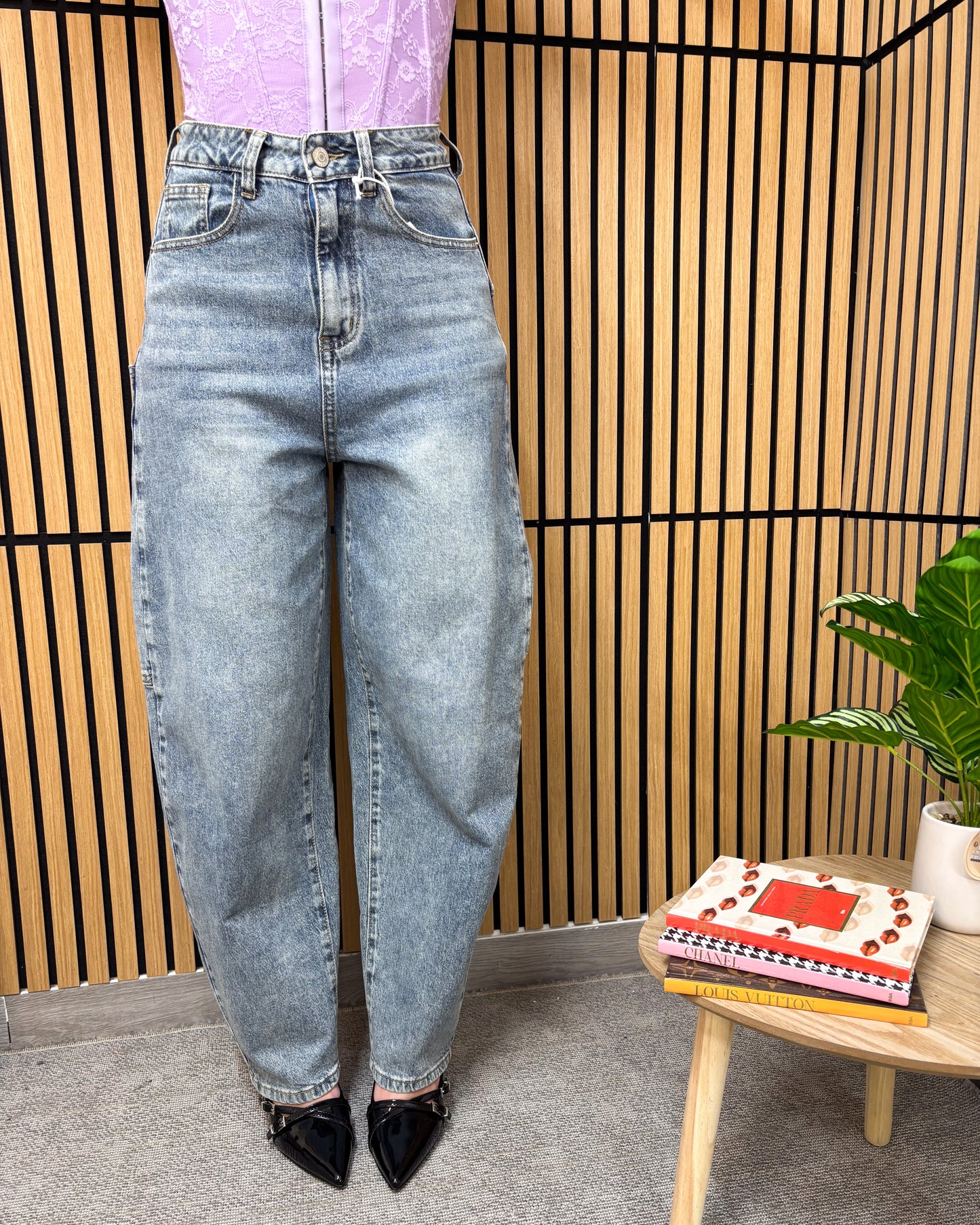 DENIM BALOON BEST