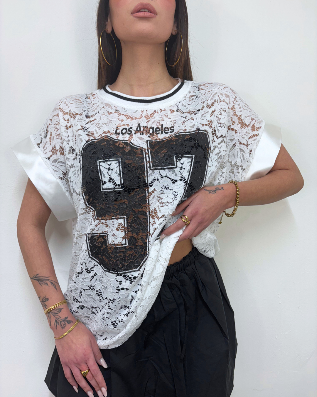 MAGLIA IN PIZZO LOS ANGELES