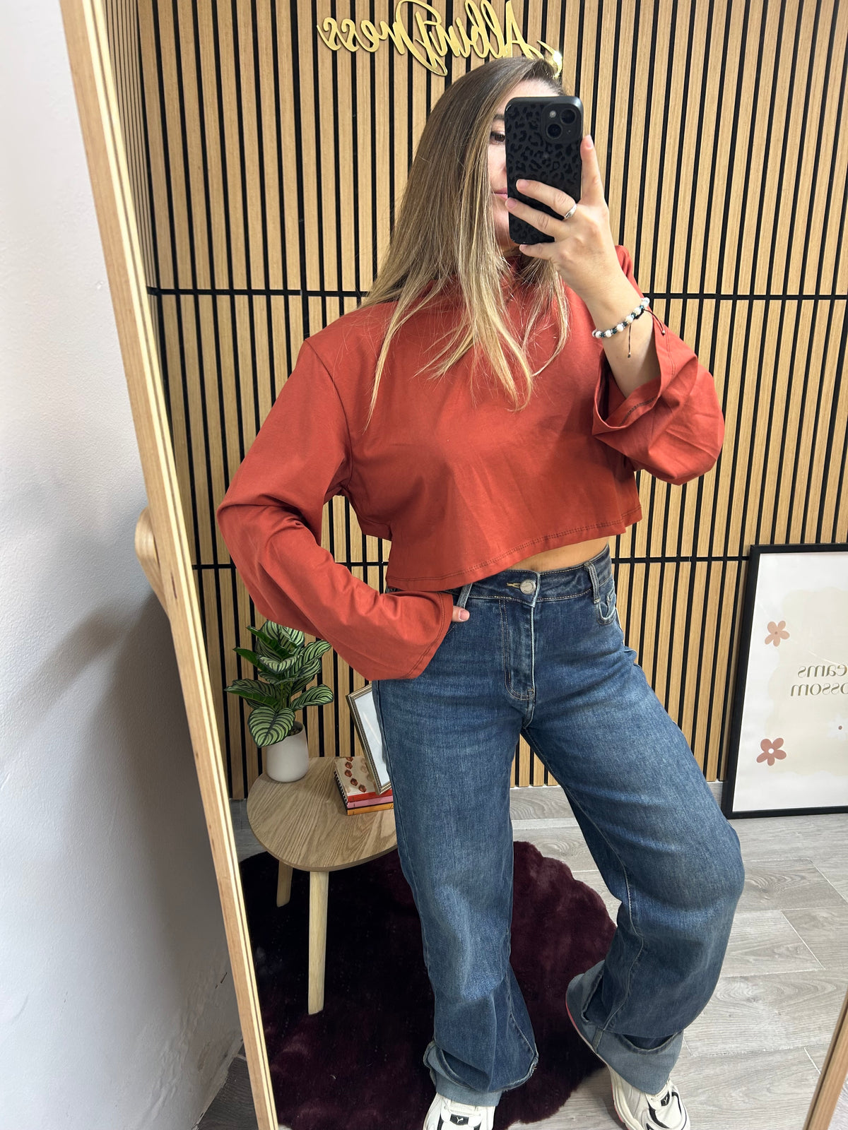 DENIM PALAZZO PIEGONE