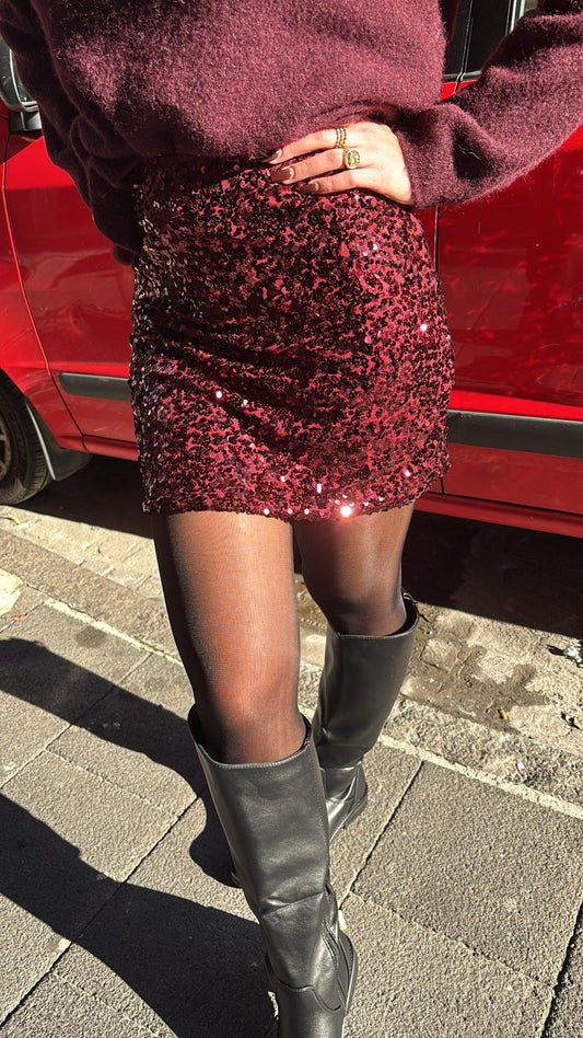 MINIGONNA PAILLETTES