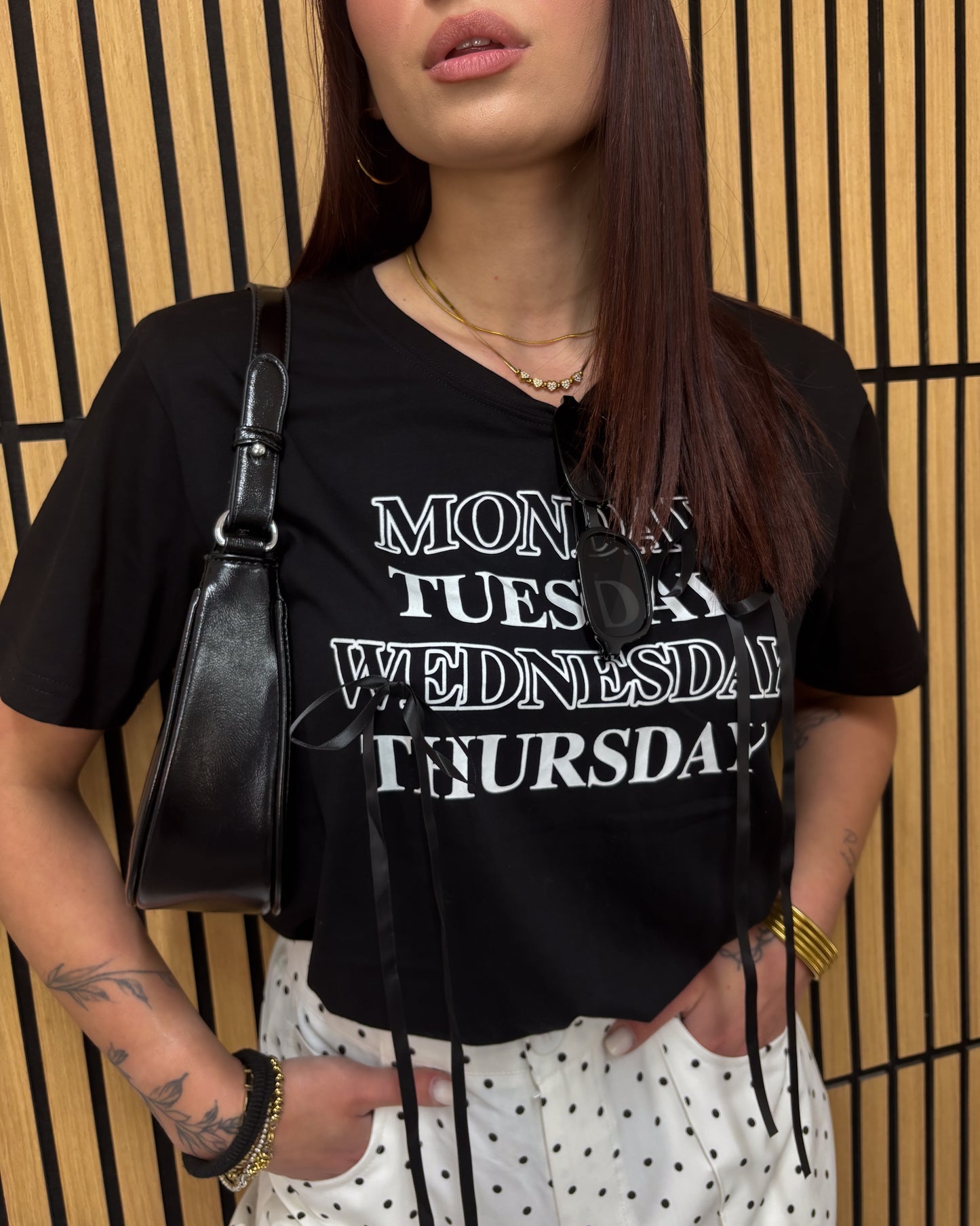 T-SHIRT CON SPALLINA WEEK