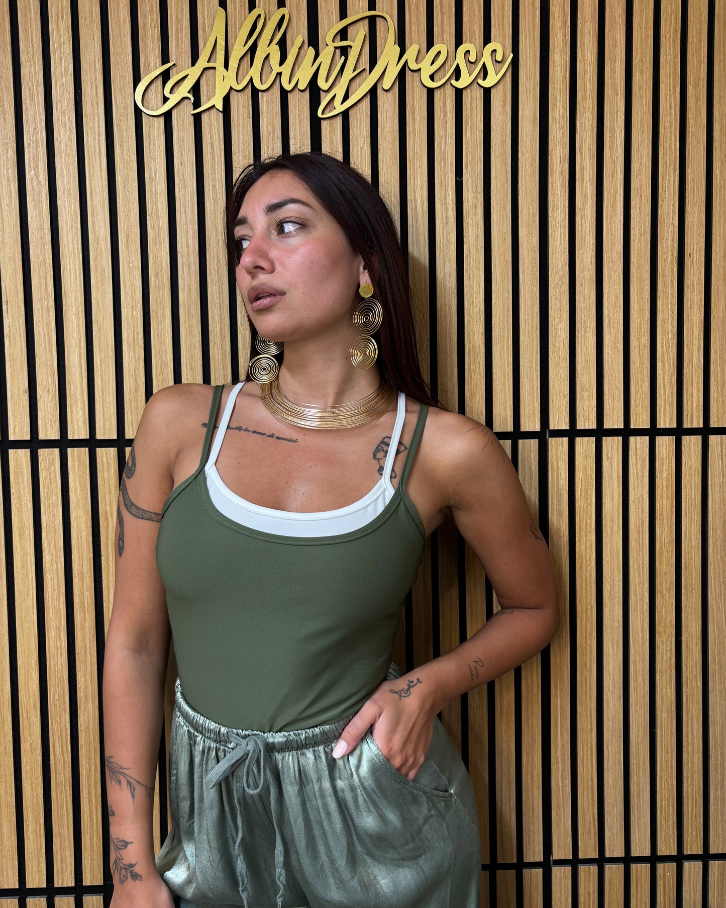 CANOTTA BICOLOR LYCRA