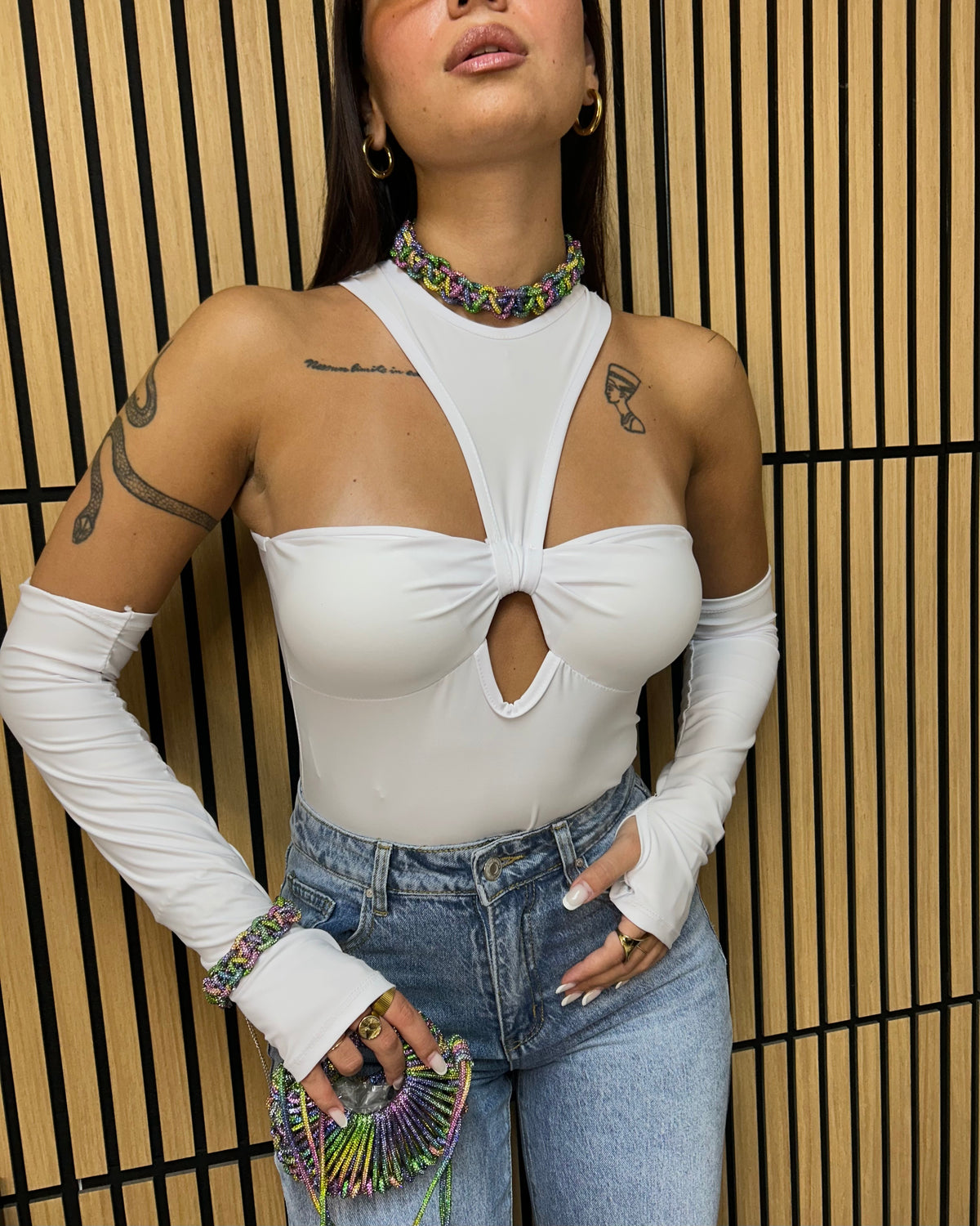 BODY ALICE CON MANICOTTO