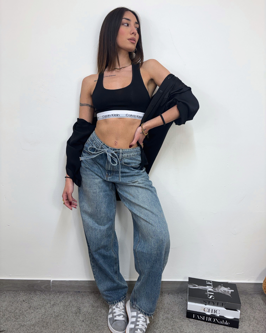 DENIM BALOON CON LACCETTO