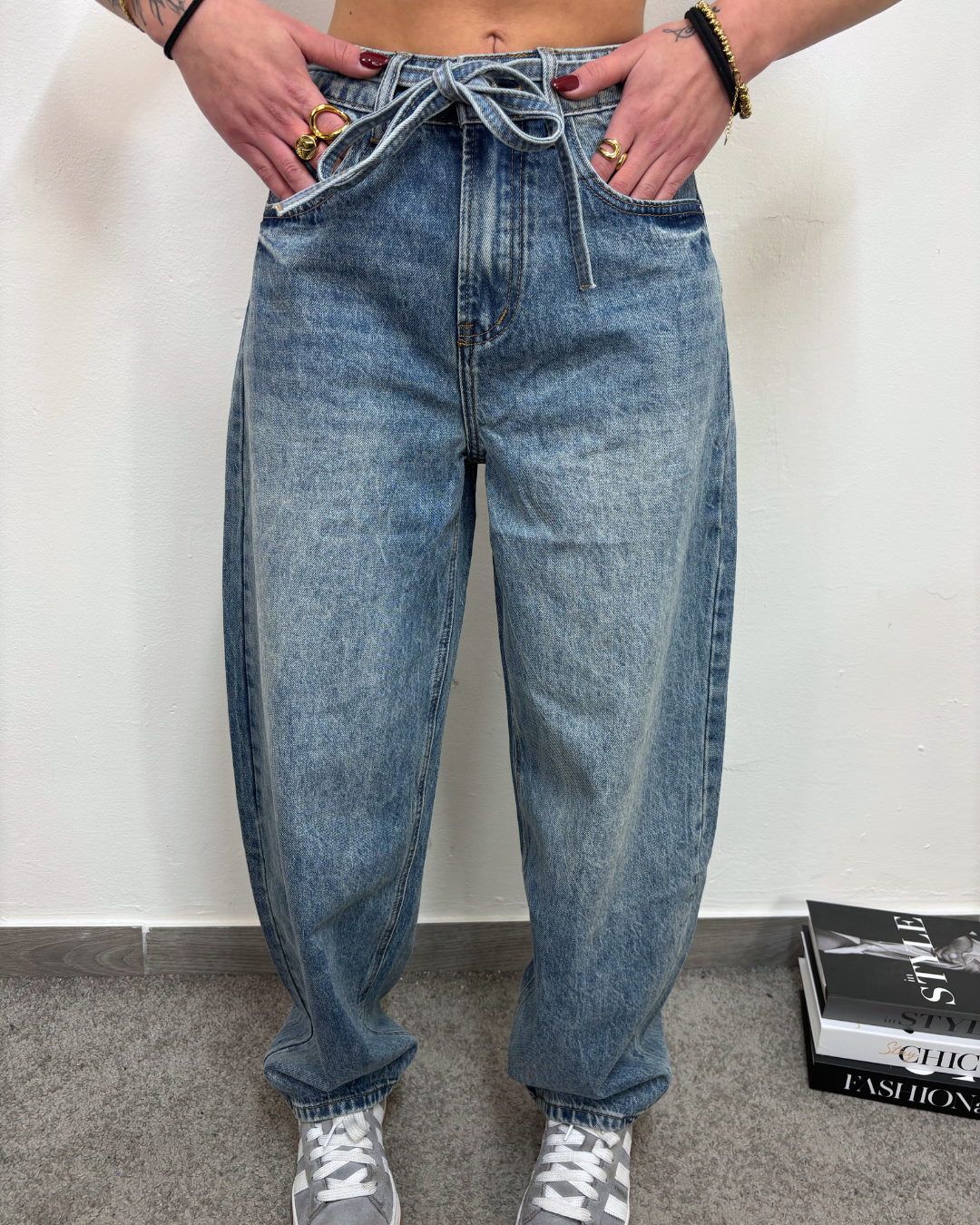 DENIM BALOON CON LACCETTO