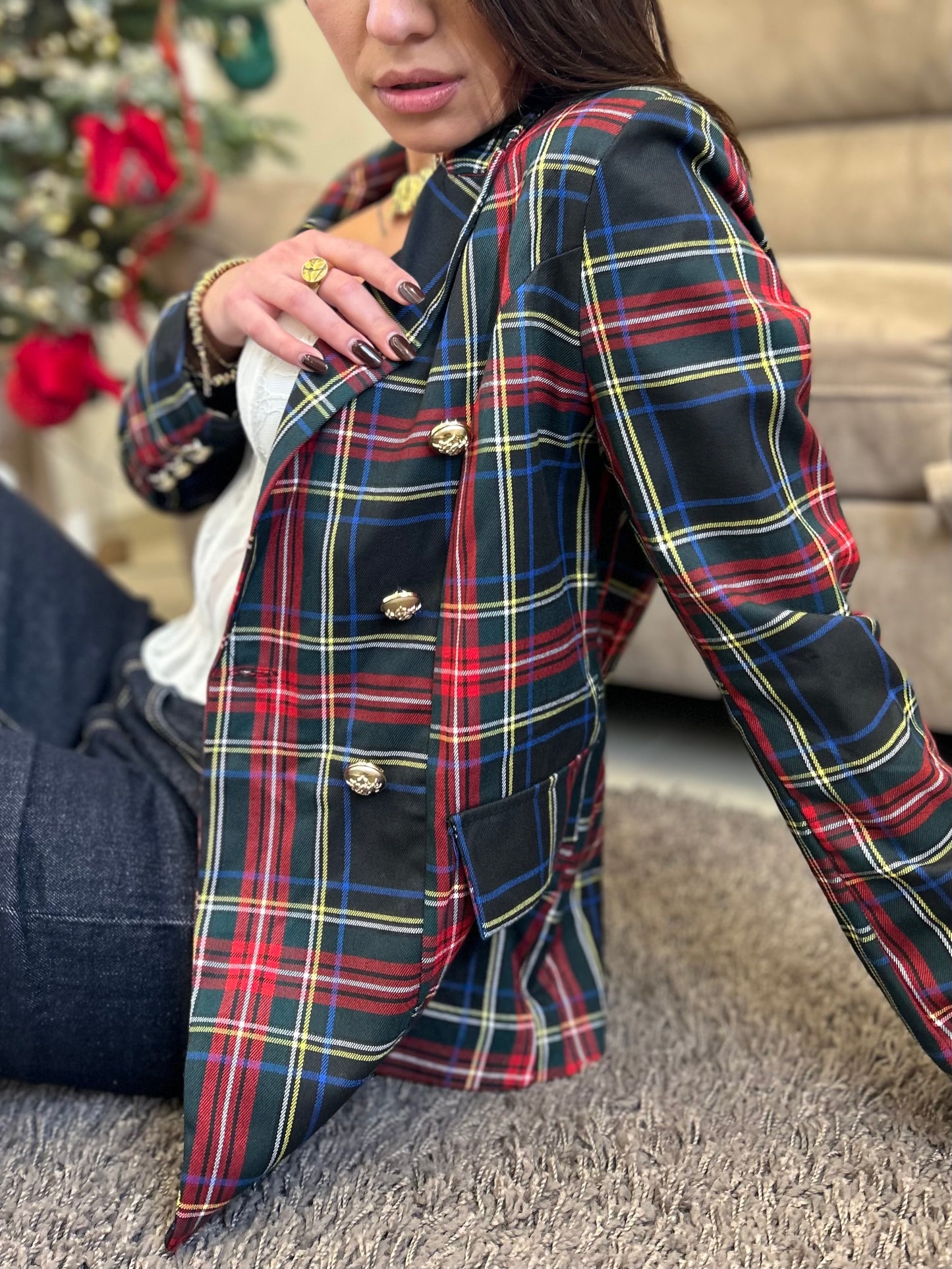 BLAZER MOD BALMAIN SCOZZESE