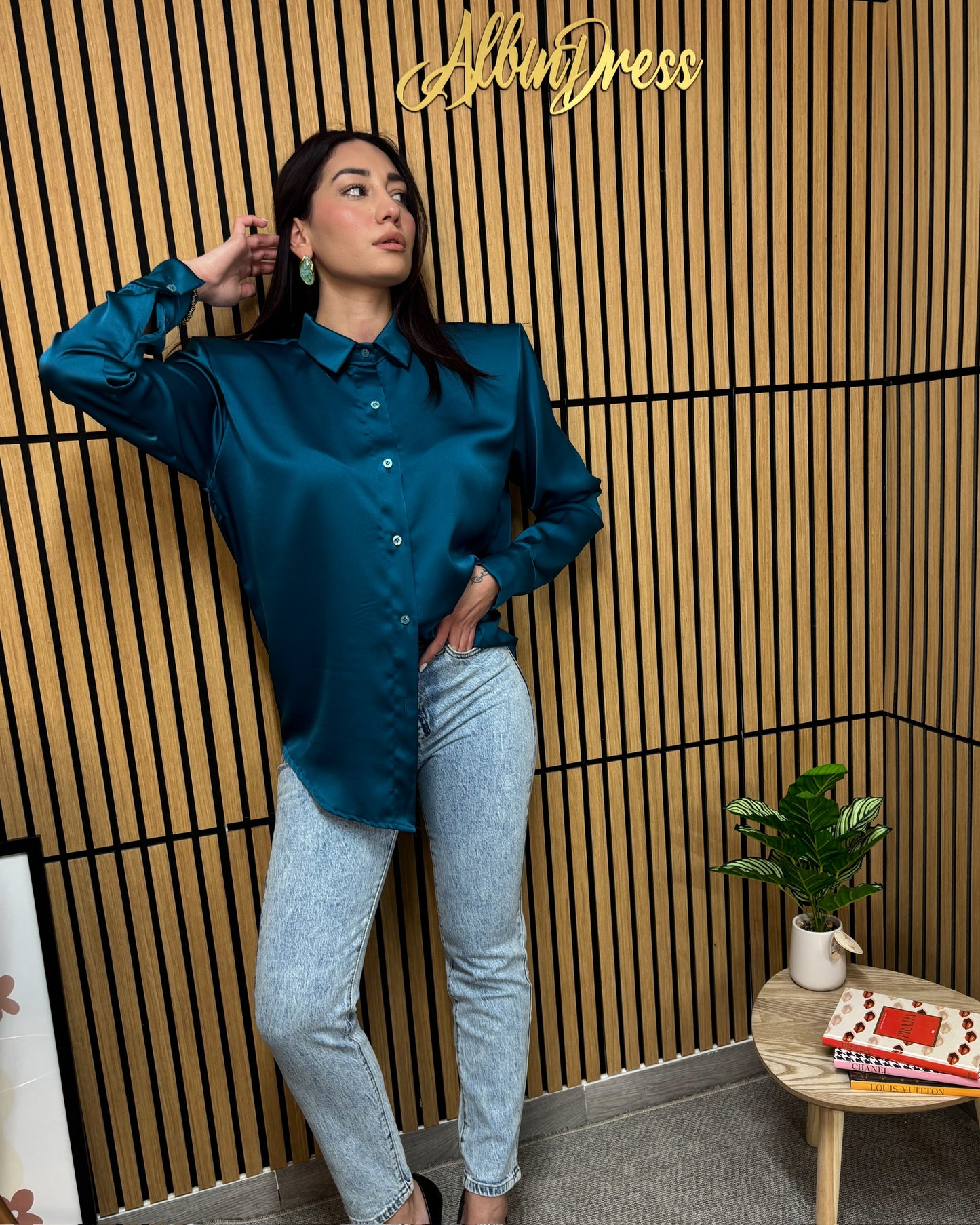 CAMICIA RASO SPALLINA