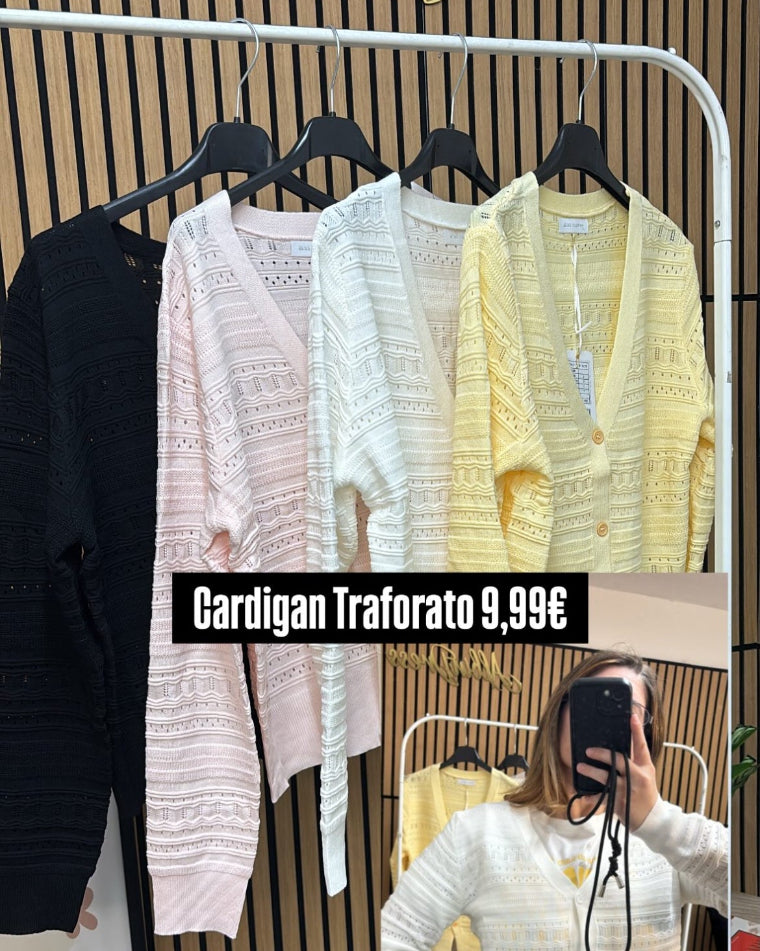 CARDIGAN TRAFORATO