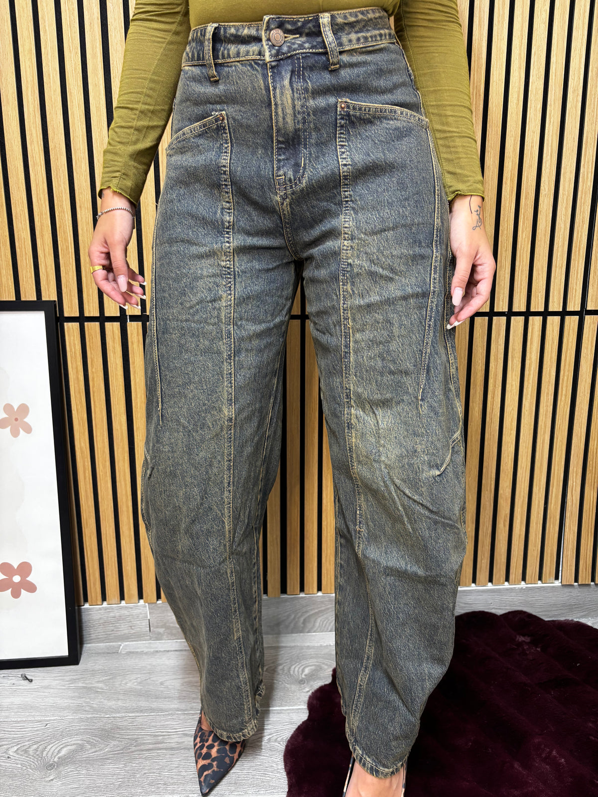 DENIM BALOON BROWN