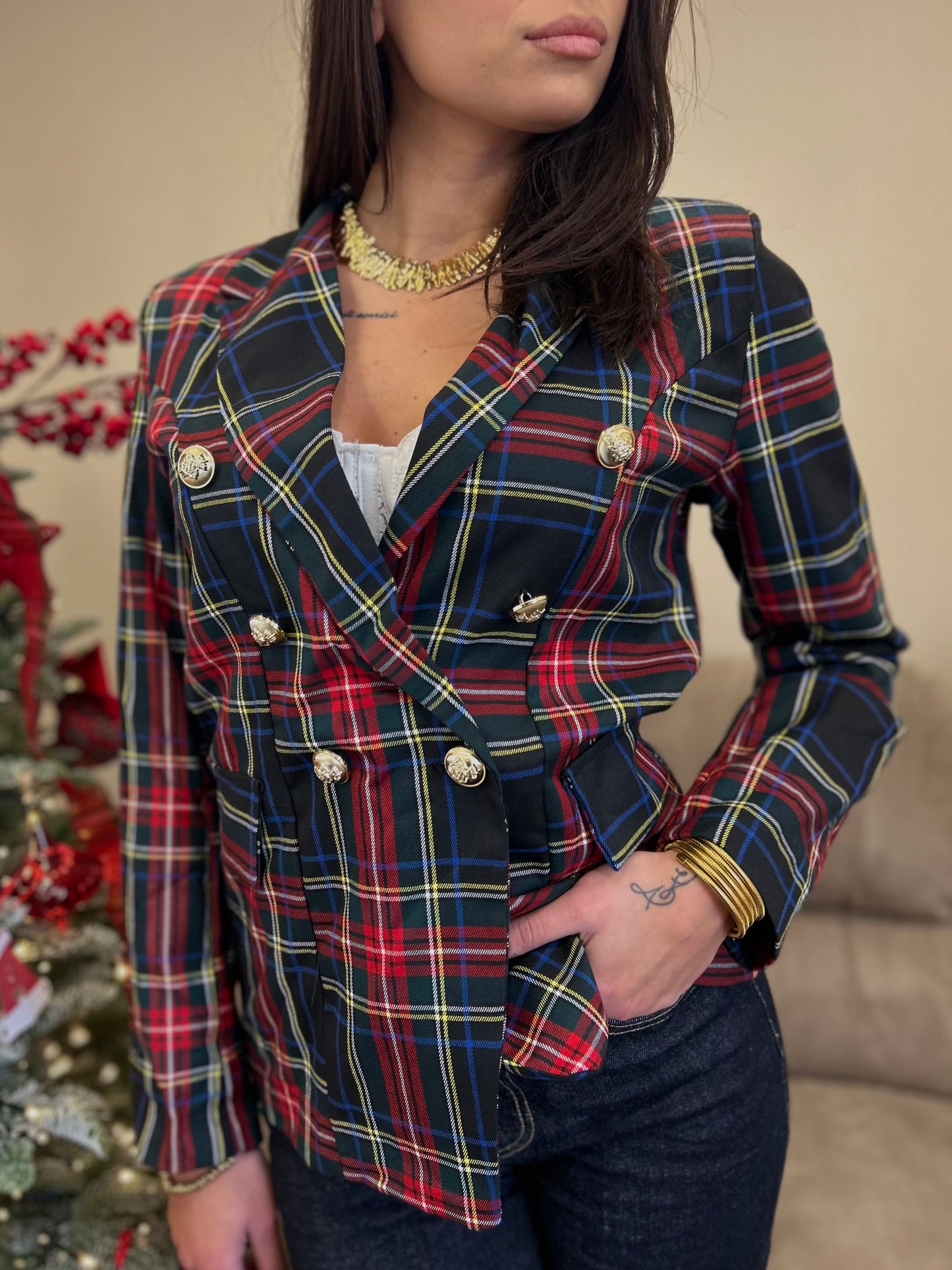 BLAZER MOD BALMAIN SCOZZESE