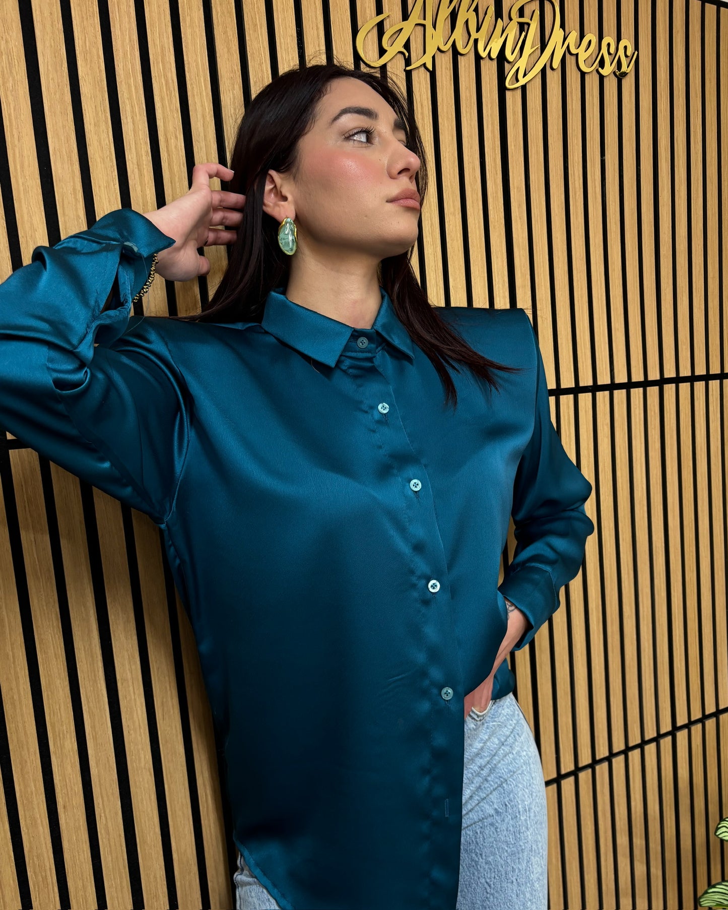 CAMICIA RASO SPALLINA