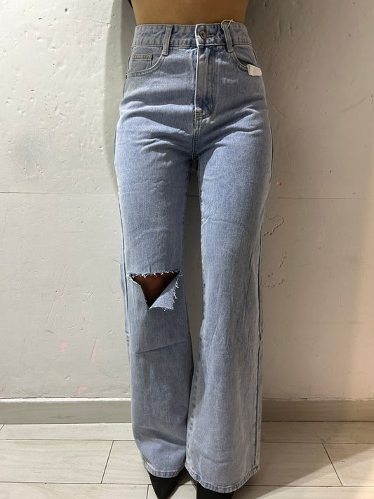 DENIM PALAZZO CHIARO