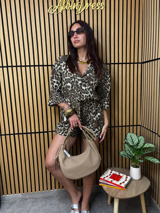 COORDINATO ANIMALIER SHORT
