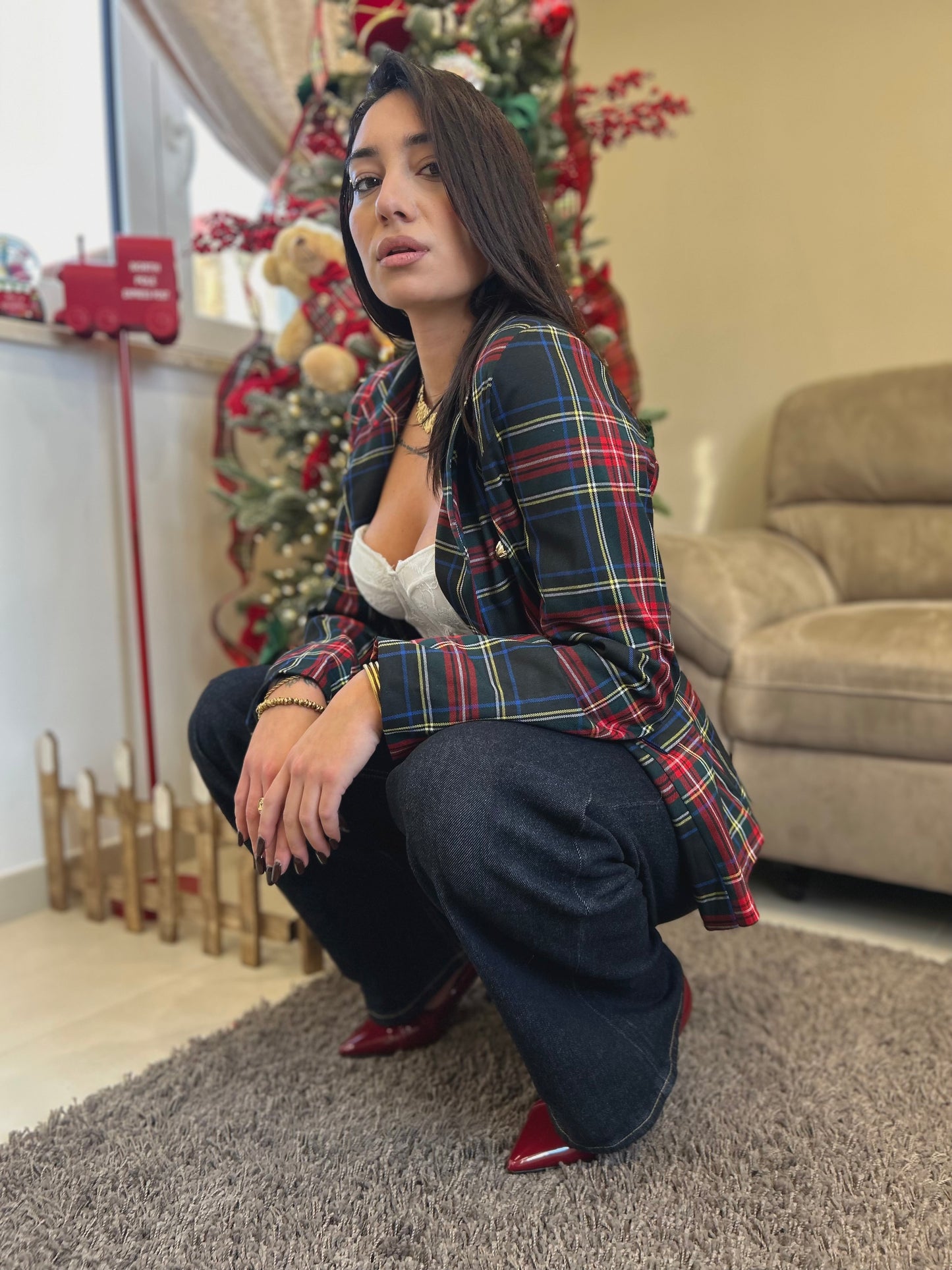 BLAZER MOD BALMAIN SCOZZESE