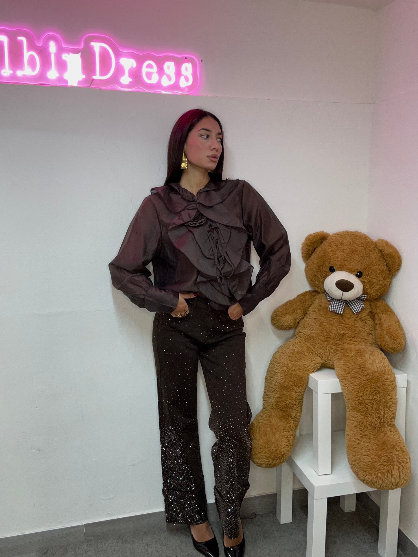 CAMICIA ORGANZA FLORA