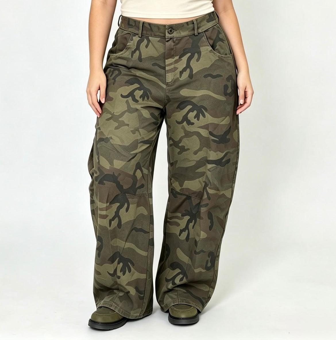 DENIM MILITARE CURVY