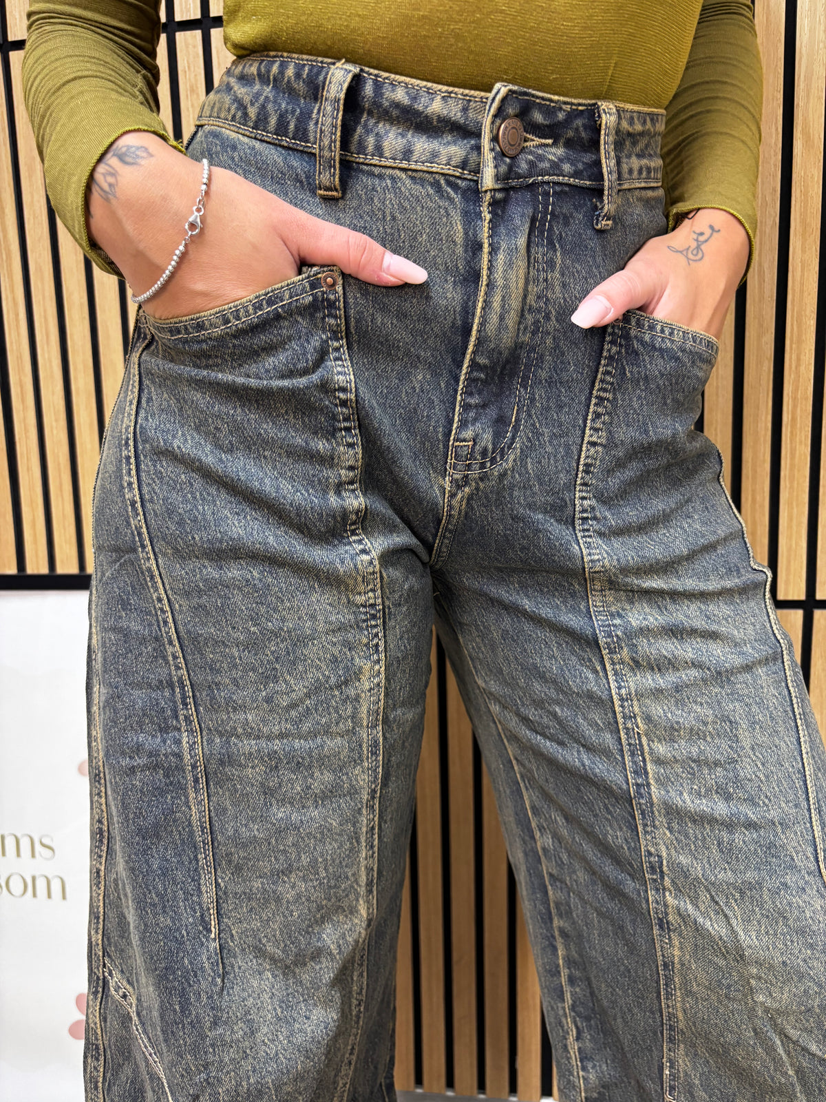DENIM BALOON BROWN