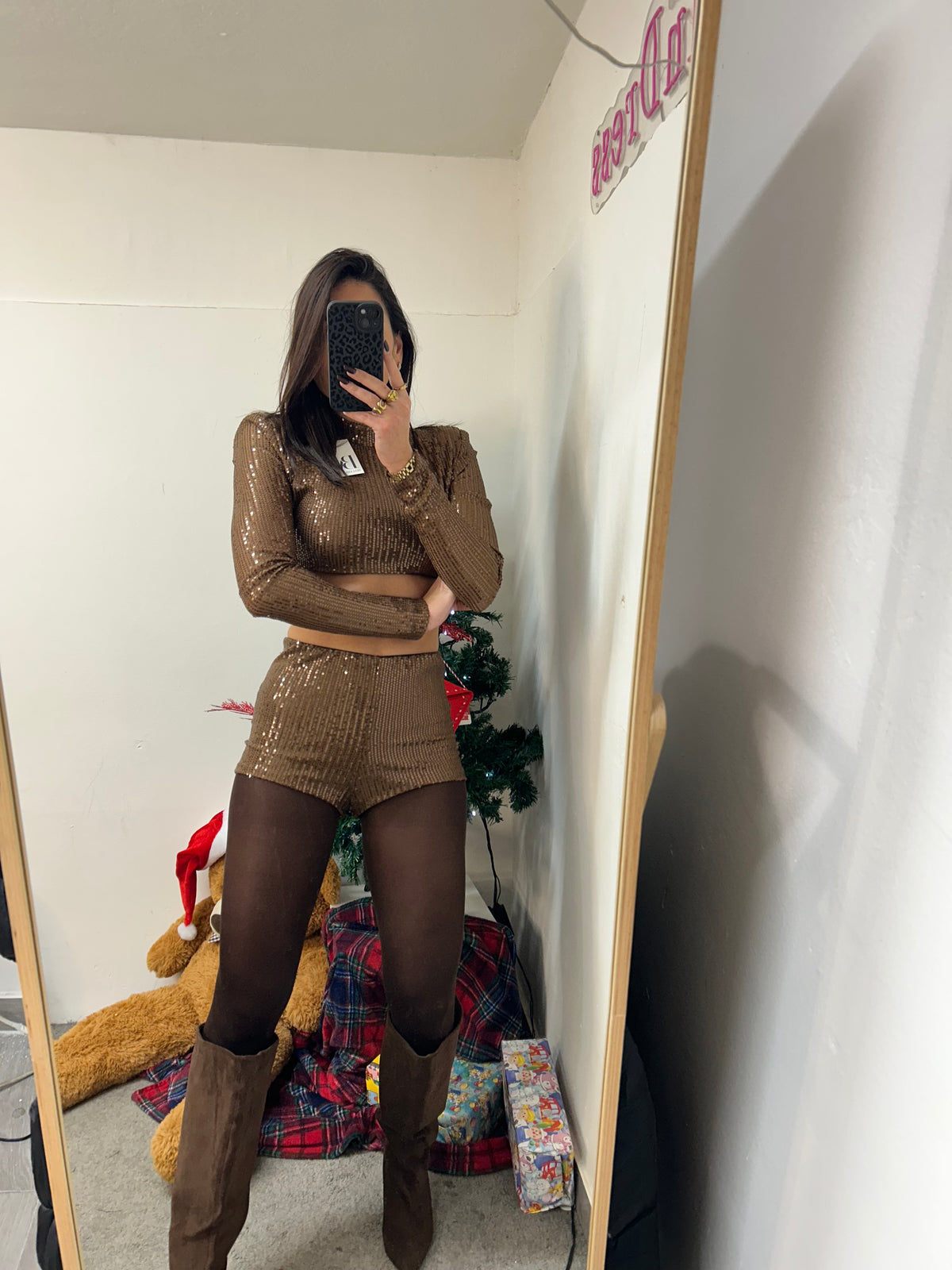 COORD SET MINI PAILLETTES