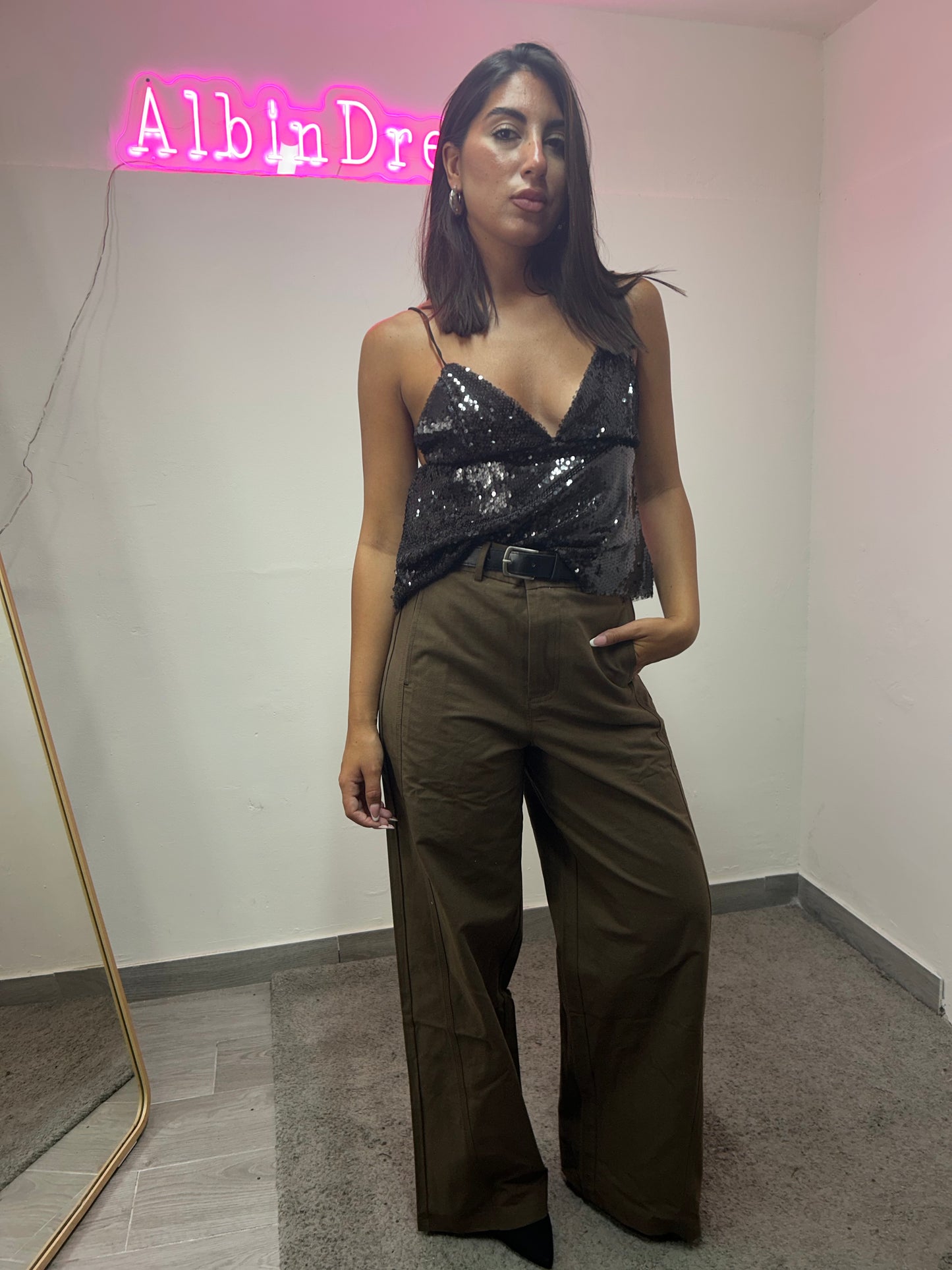 TOP TRIANGLE PAILLETTES