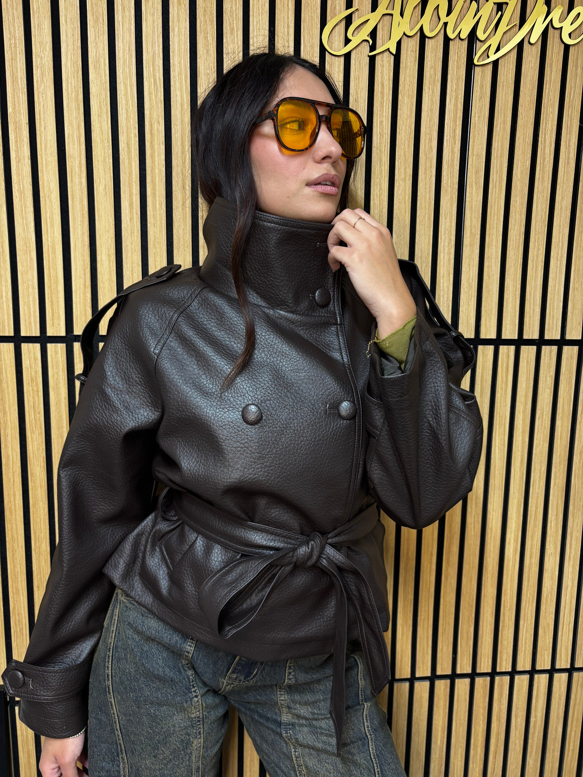 TRENCH ECOPELLE COLLO
