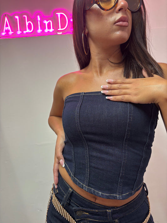 CORSETTO DENIM LISBONA