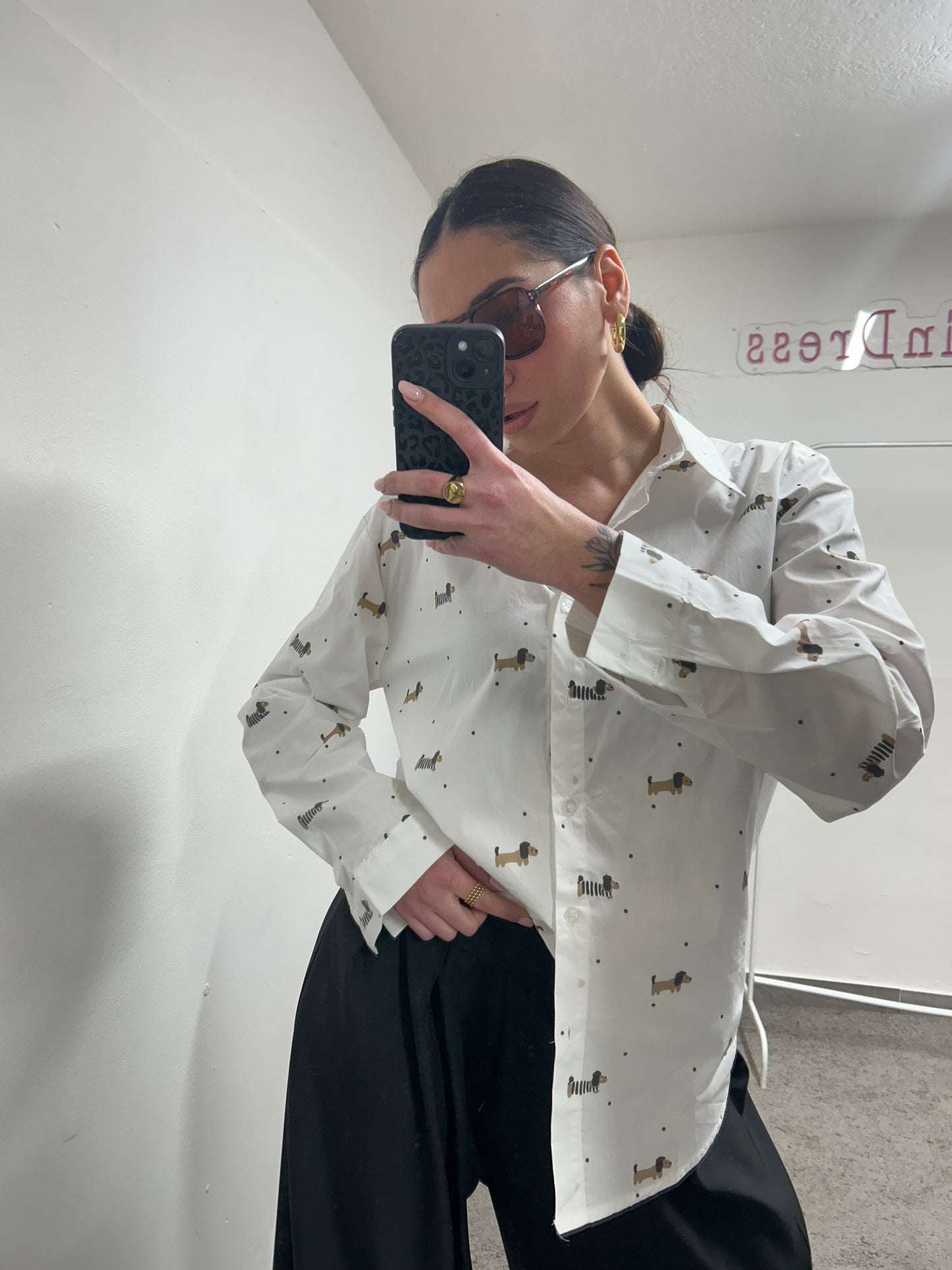 CAMICIA COTONE BASSOTTO