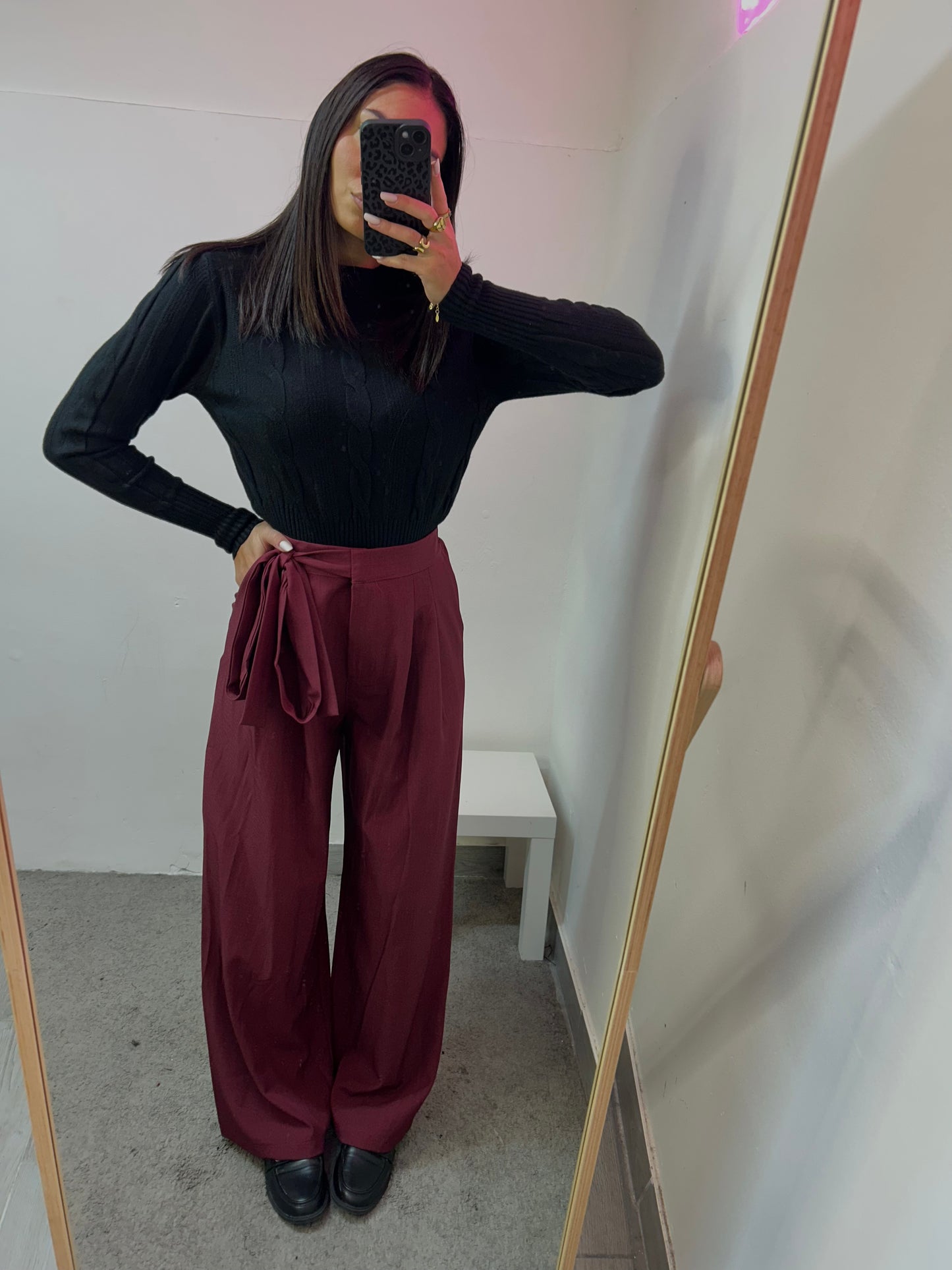 PANTALONE BORDEAUX FIOCCO
