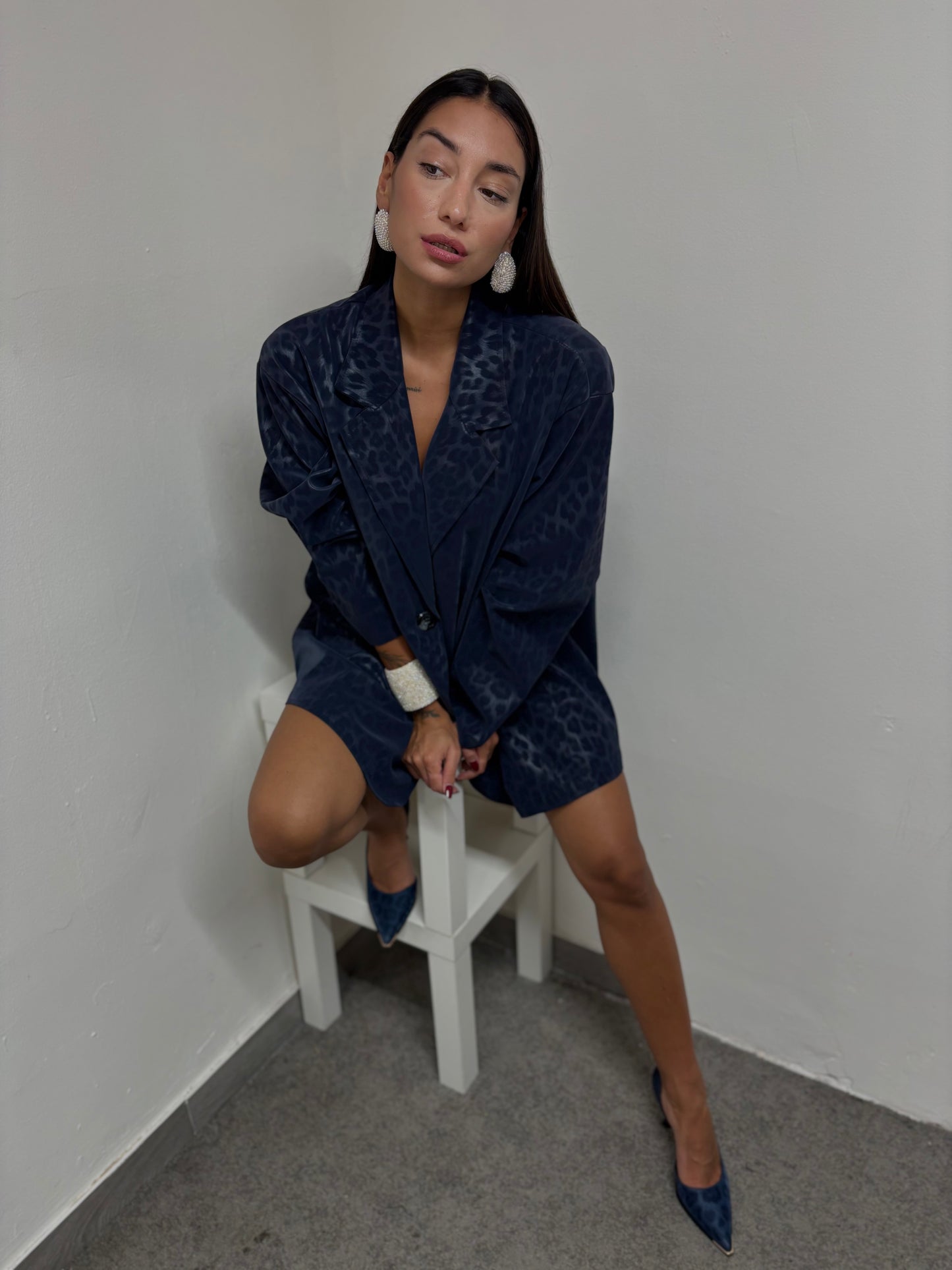 BLAZER ECOPELLE ANIMALIER