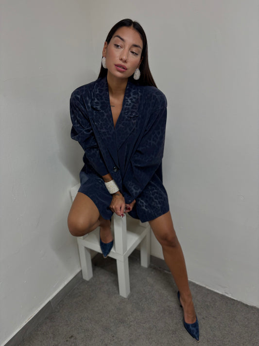 BLAZER ECOPELLE ANIMALIER