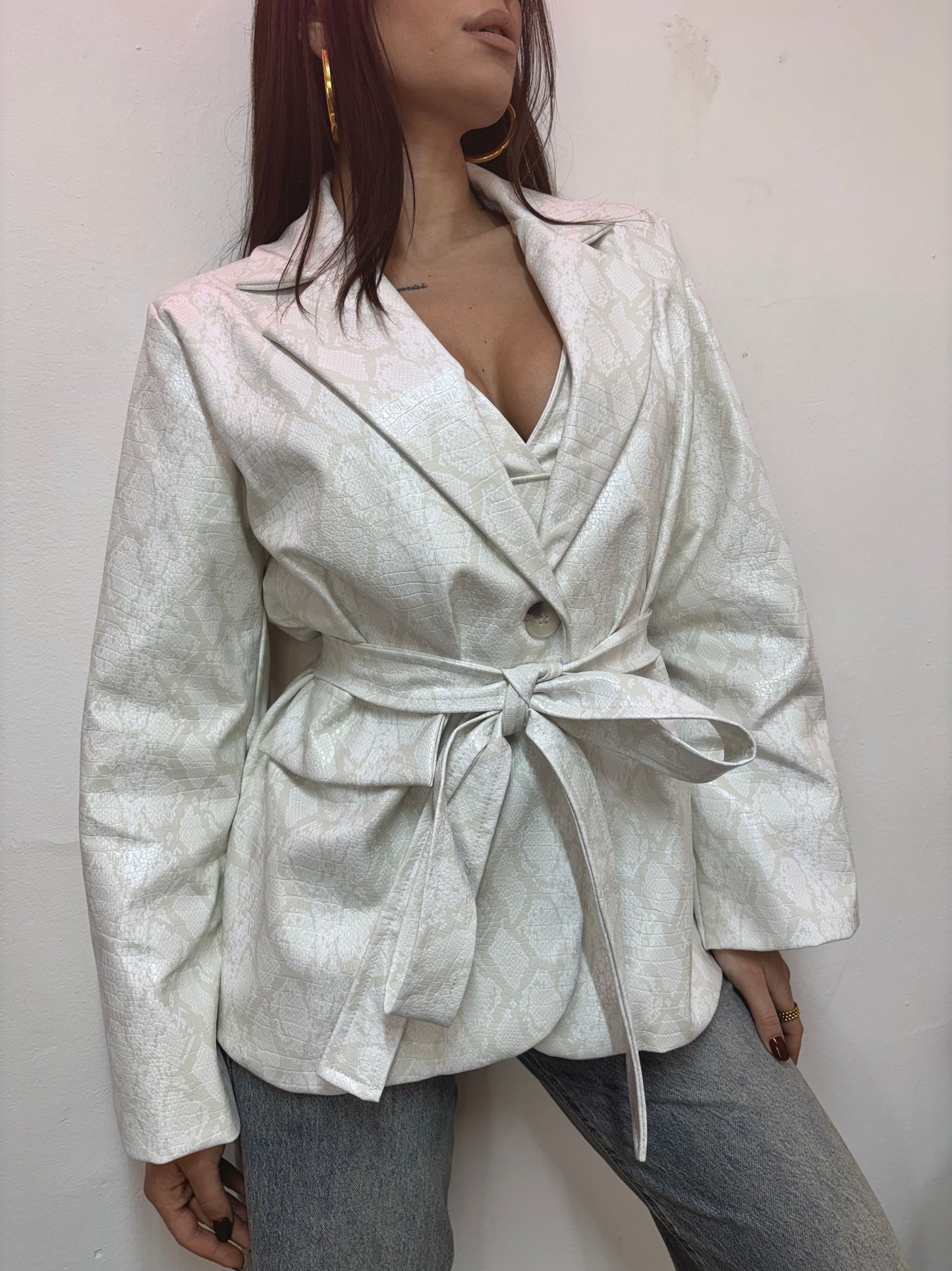 BLAZER SNAKE ECOPELLE