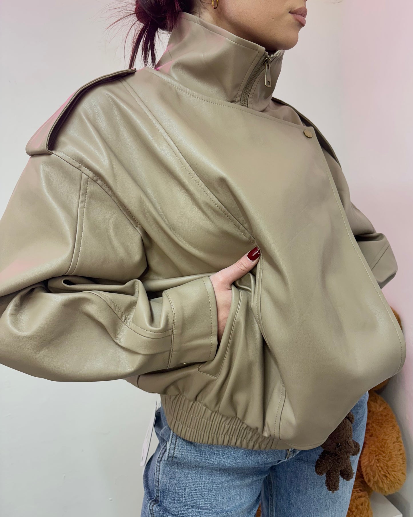 GIACCA ECOPELLE VIRAL MILKSHAKE