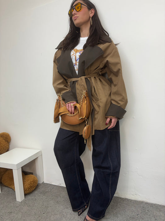 TRENCH CAMEL OVERSIZE